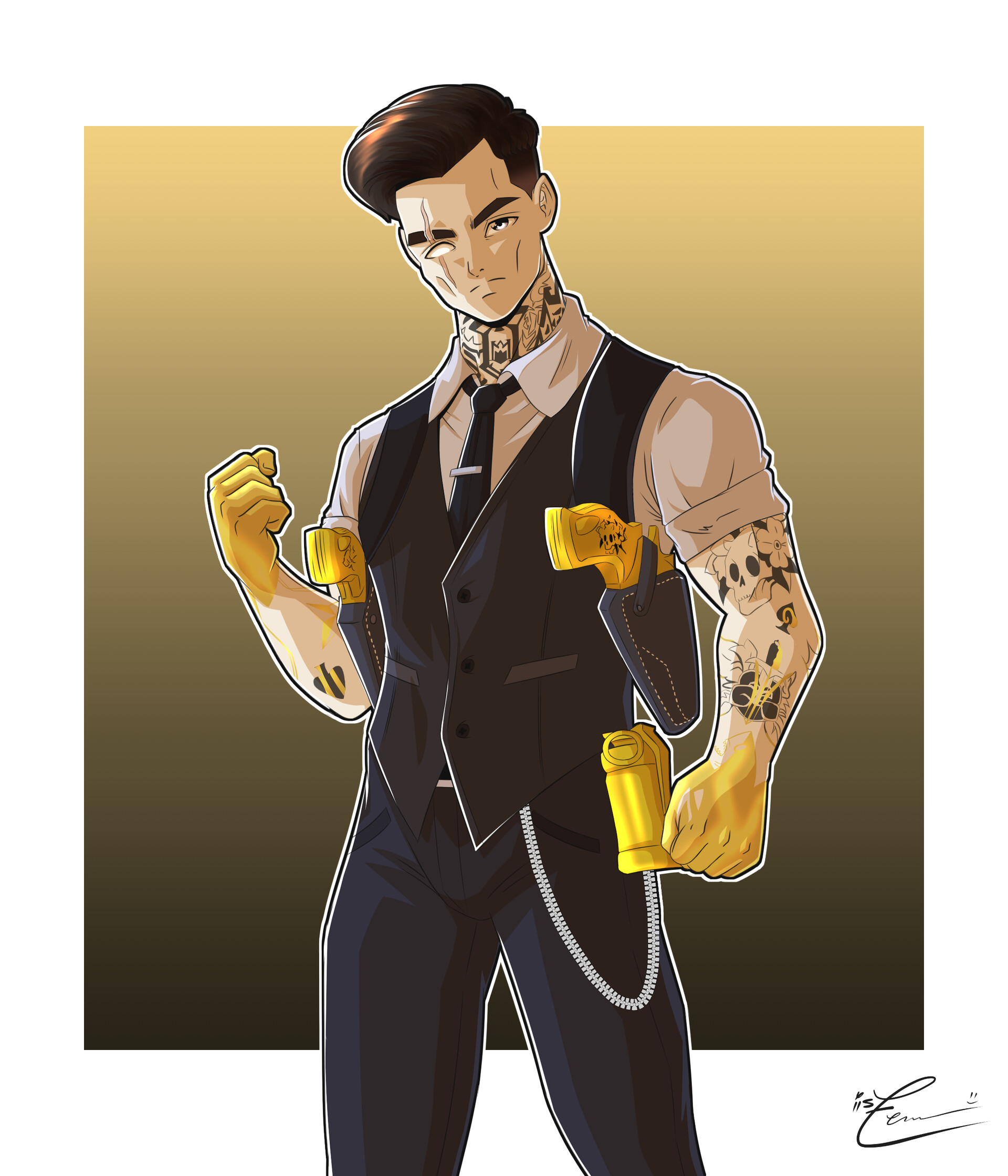 Fortnite midas fan shop art