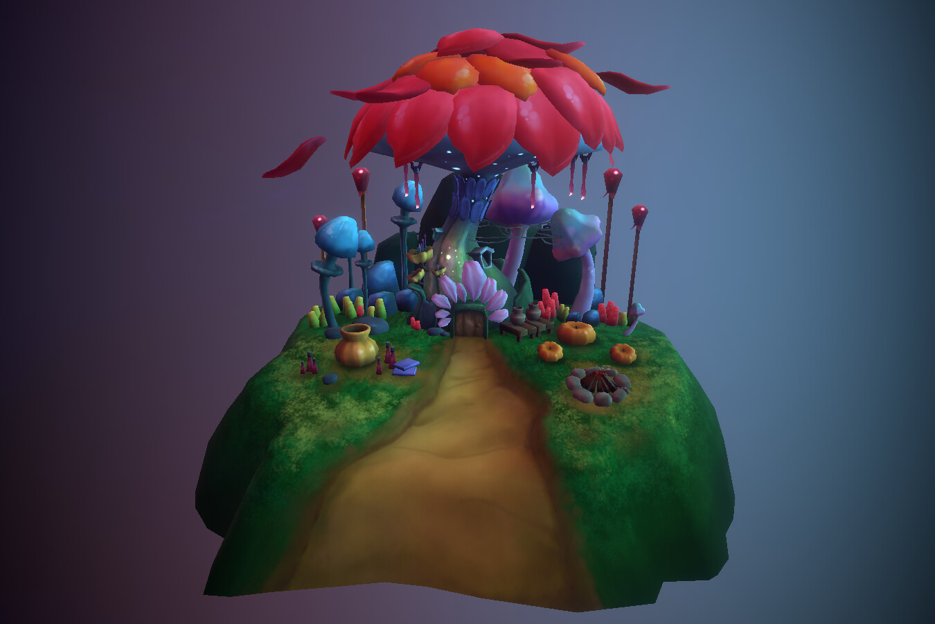 ArtStation - jelly mushroom house