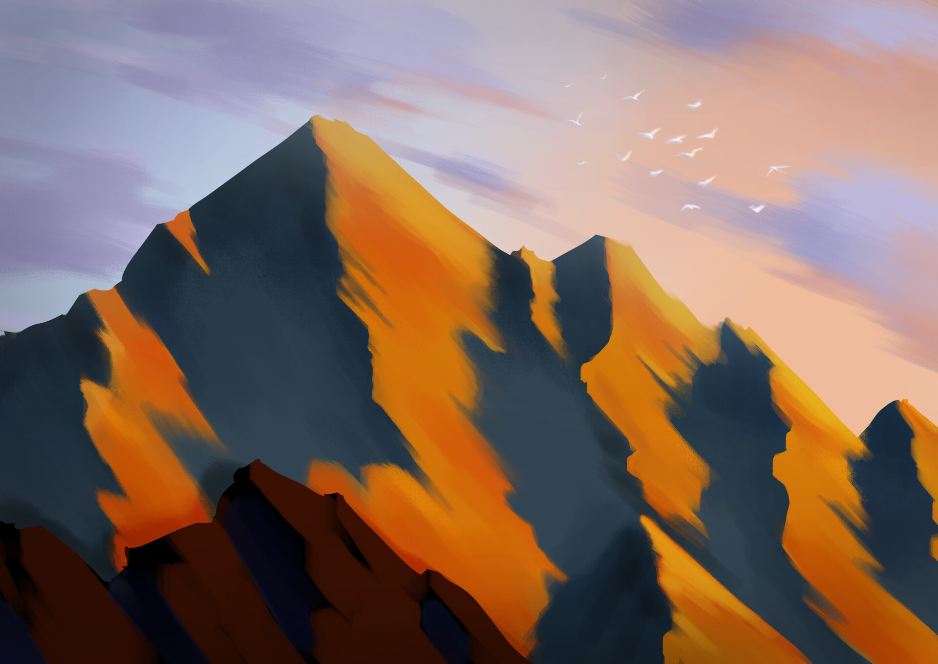 ArtStation Mountain Painting