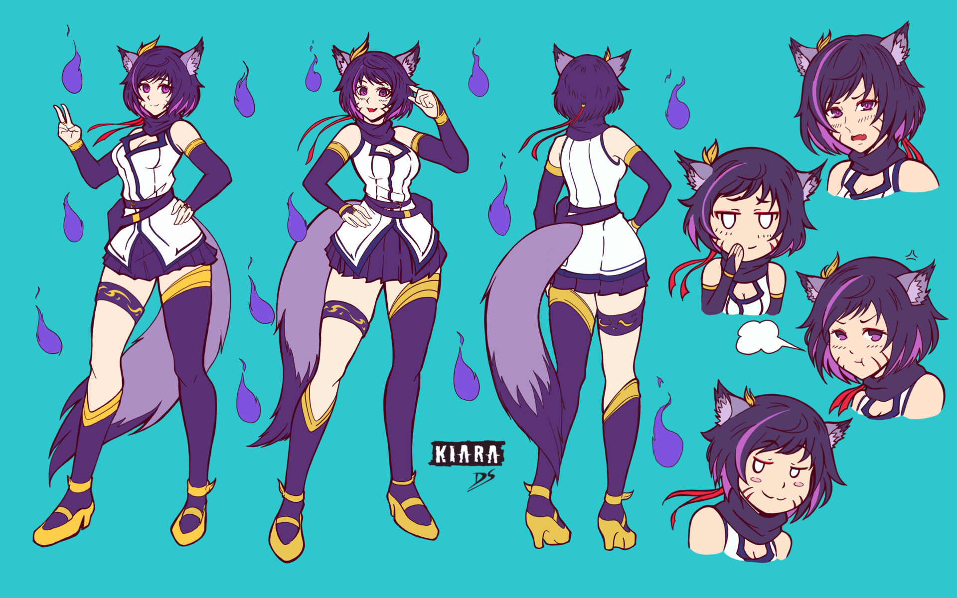 ArtStation - Kiara character sheet