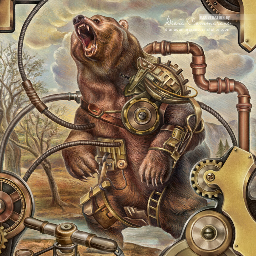 The Bear from the Lenormand Steampunk