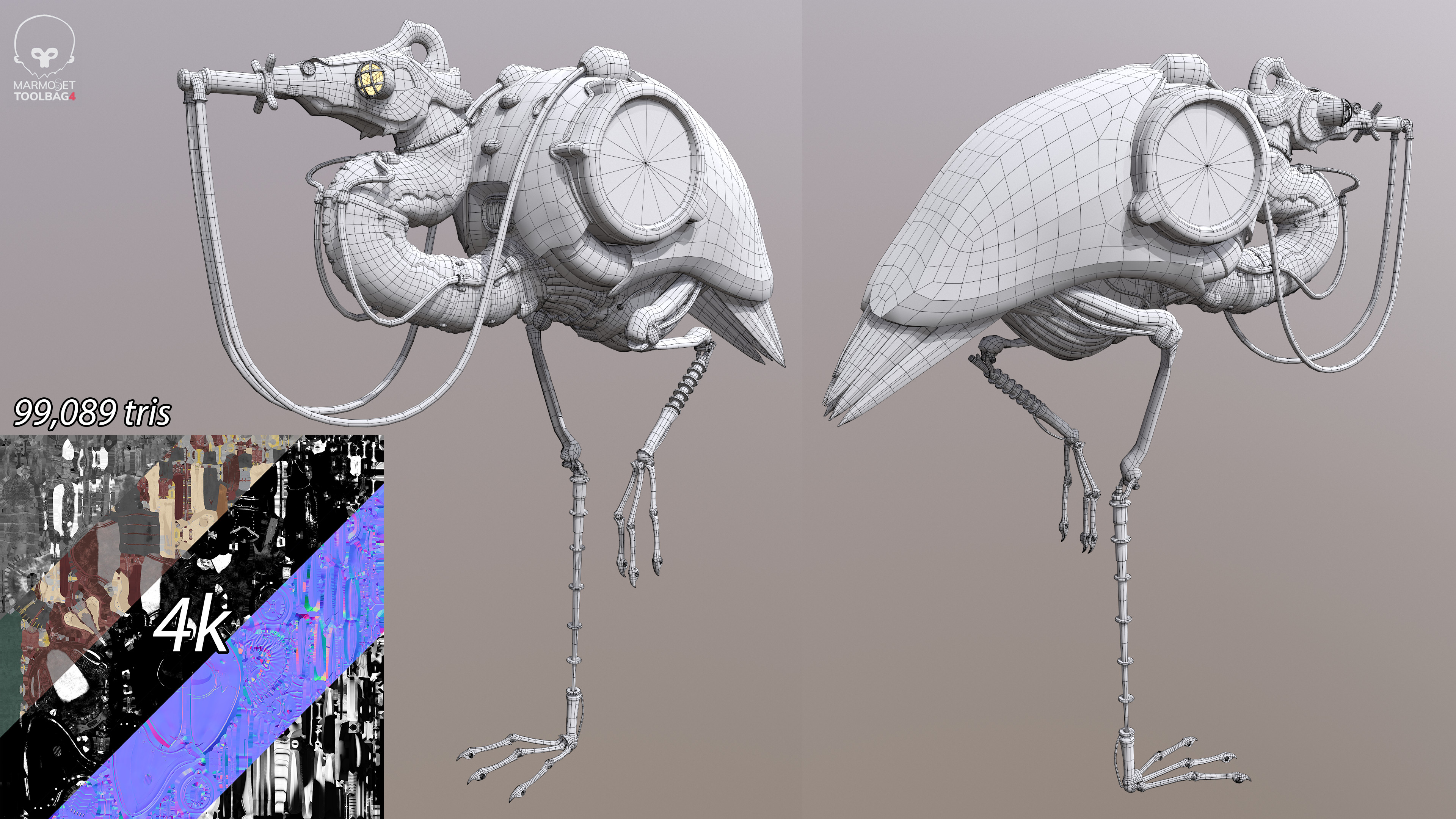 low res with wireframe