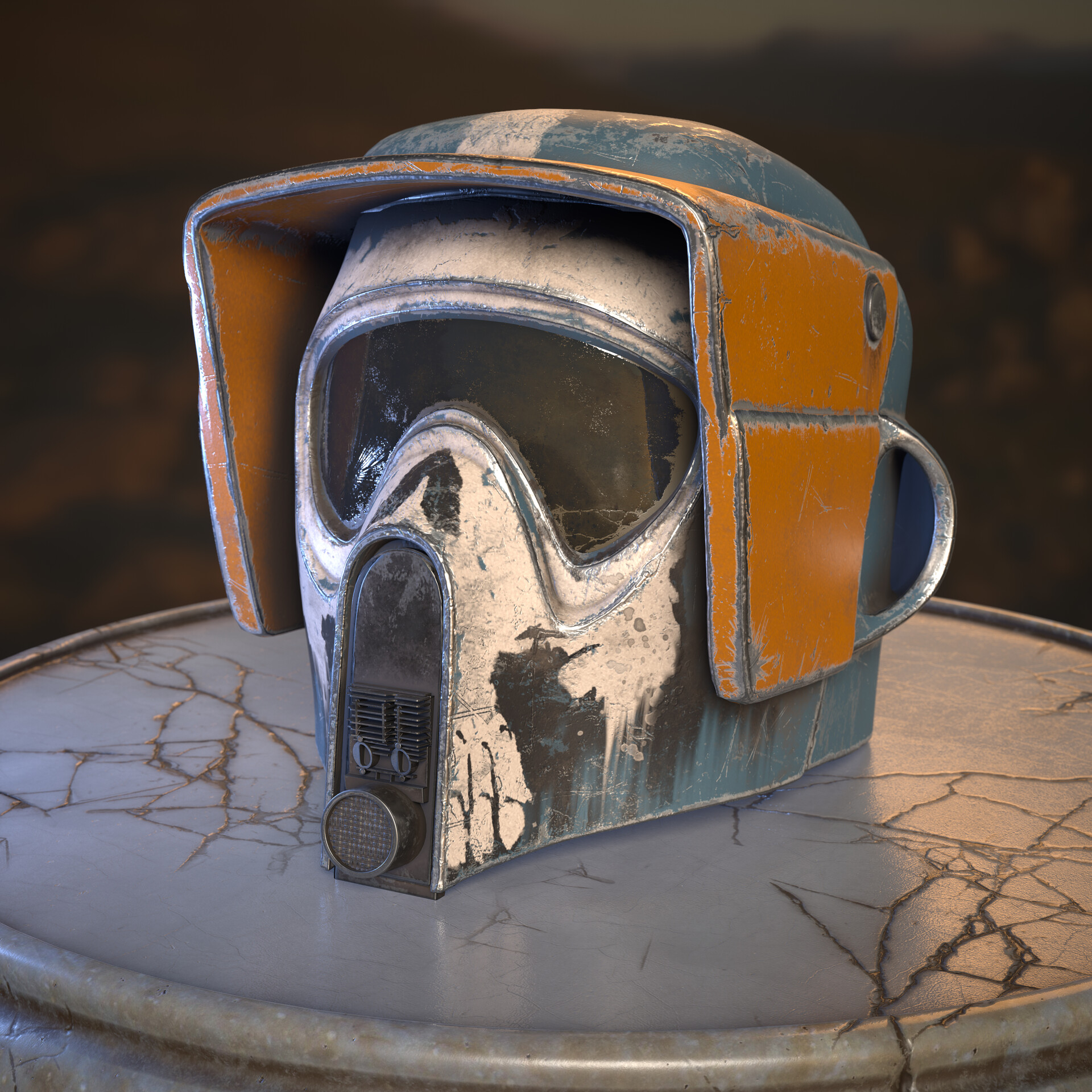 Skull store painted helmet