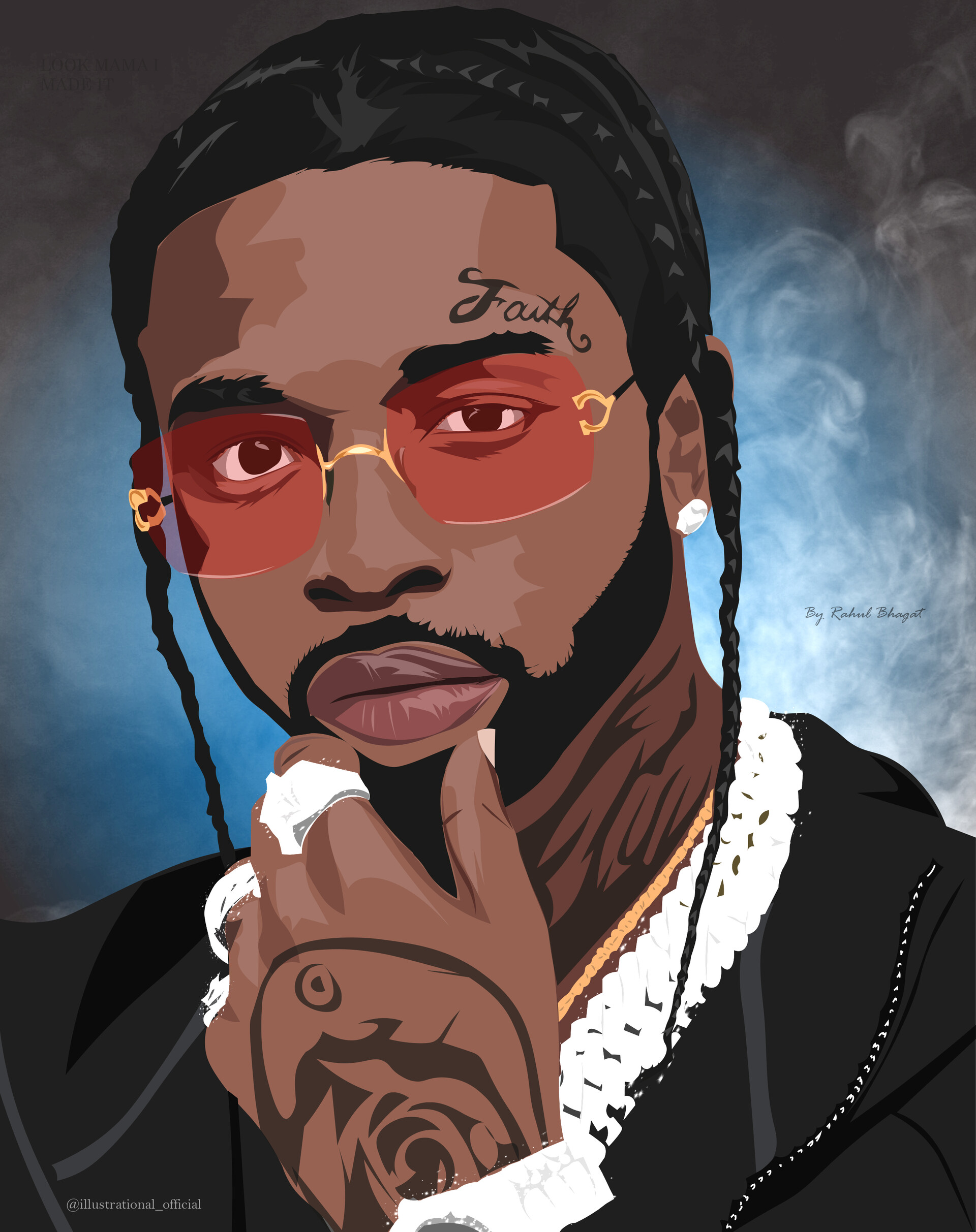 ArtStation POP SMOKE FAITH ART