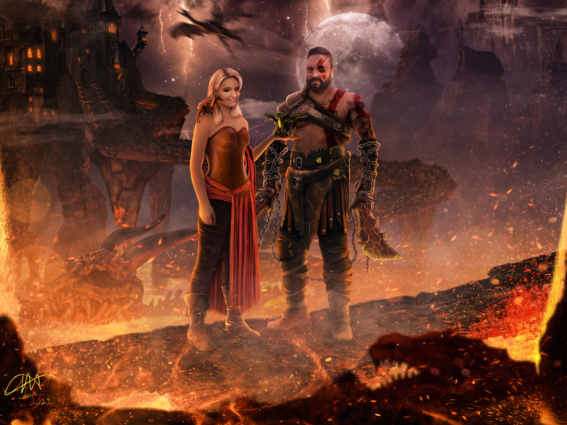 ArtStation - God's of Dragons