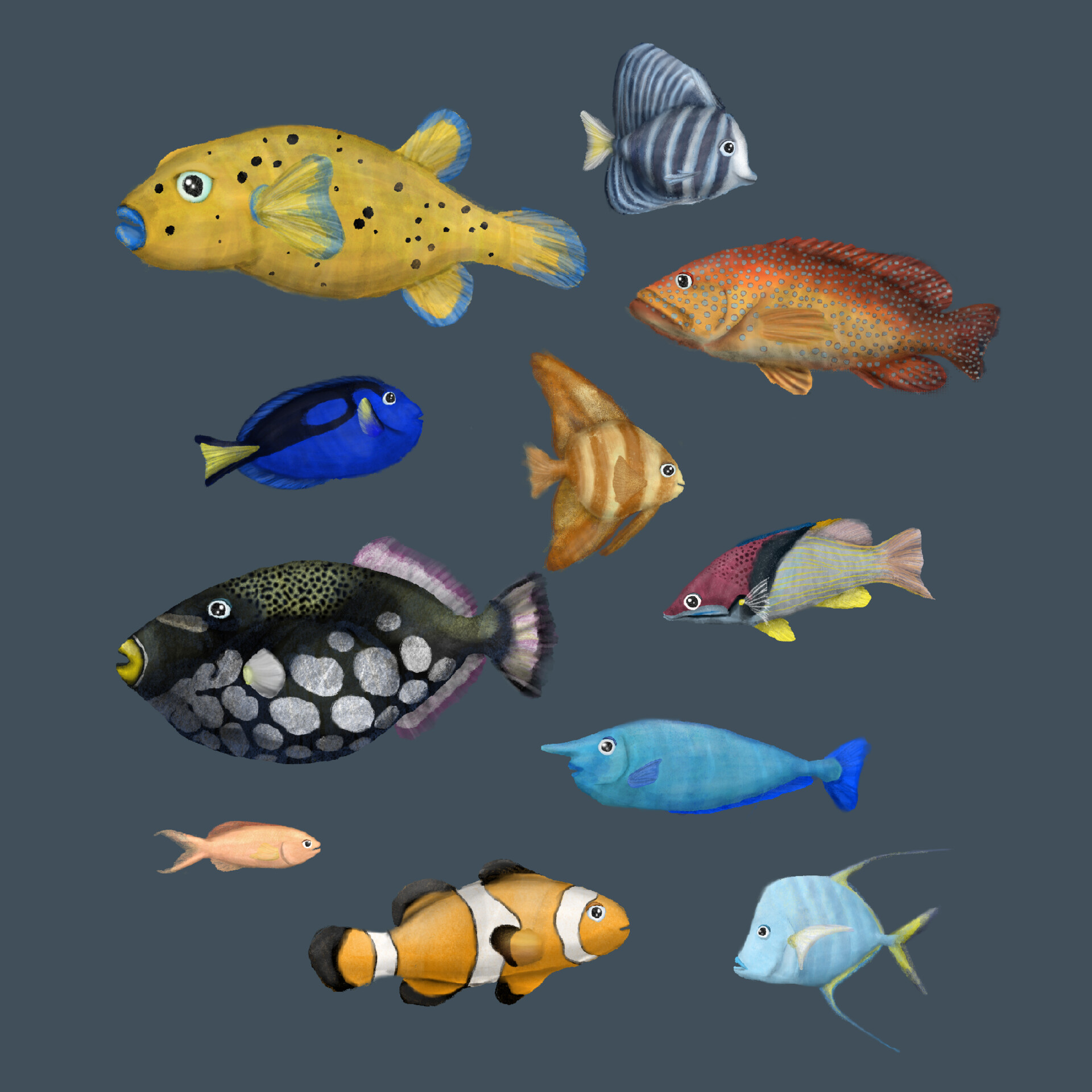 ArtStation - Painted Fish (Motion Design Assets)