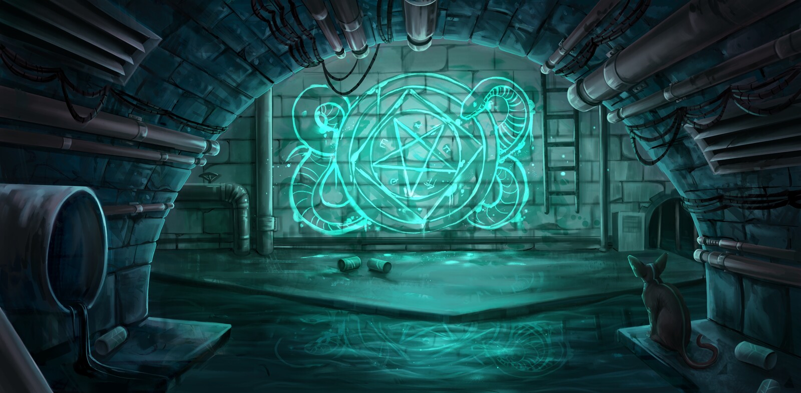 Sigil in the Sewer Scene 