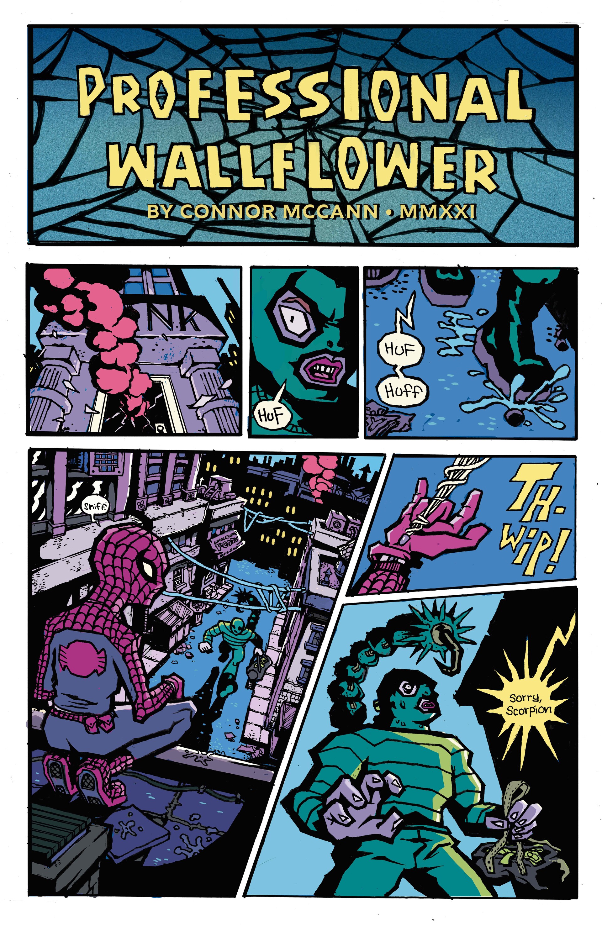 ArtStation spiderman comic WIP