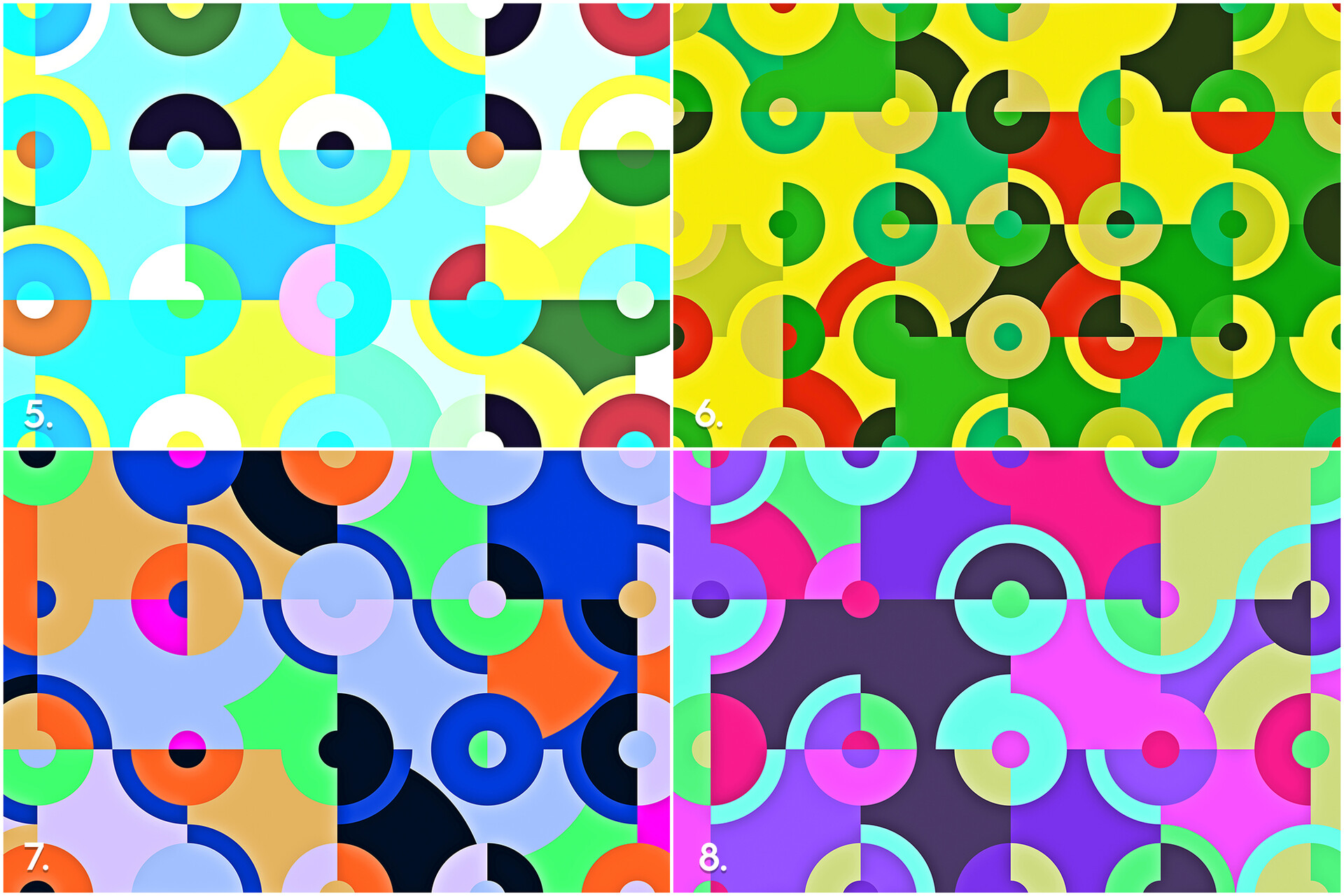 Alexander Nedviga - 10 Circle Quarters Backgrounds