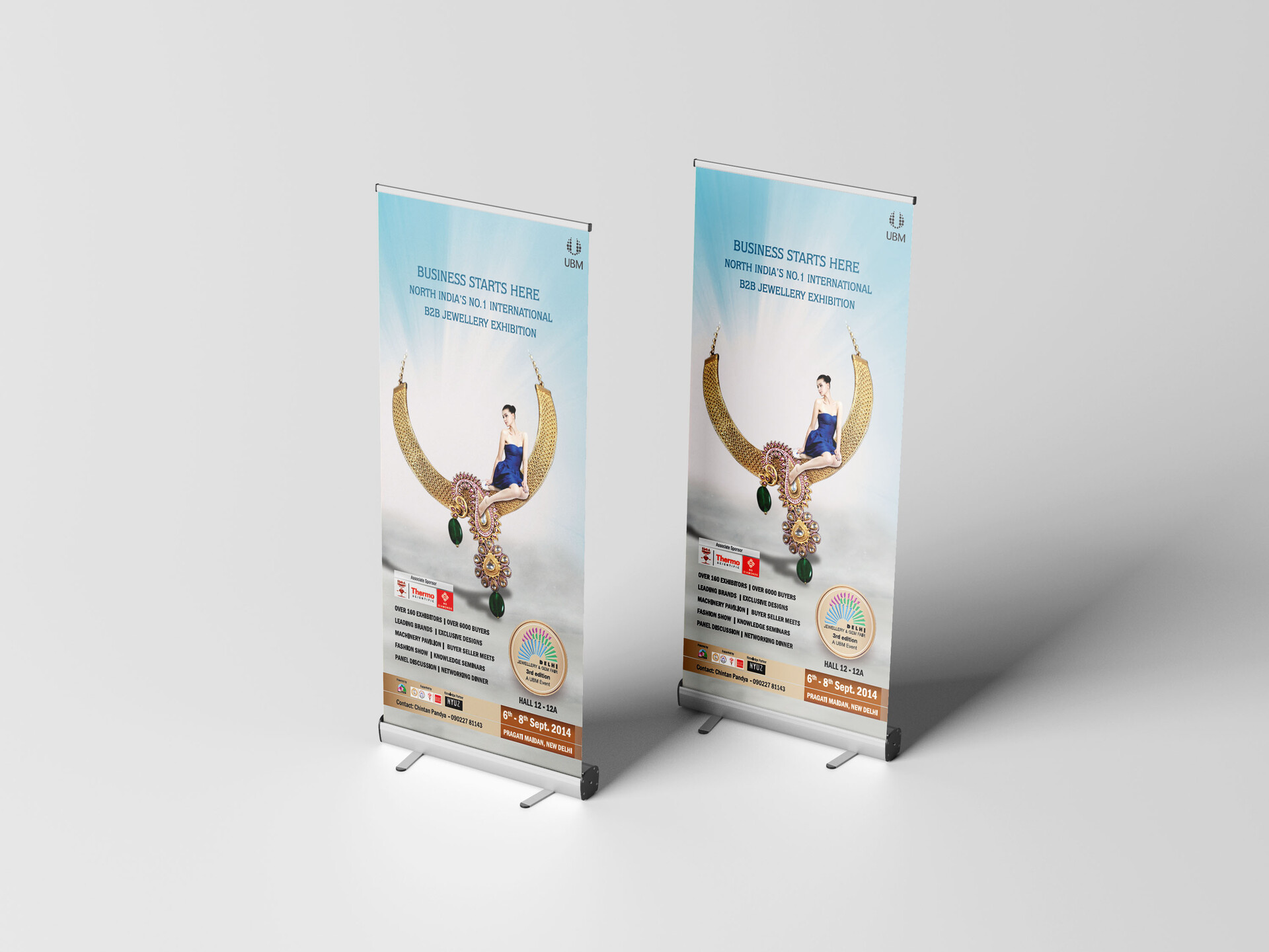 ArtStation UBM Jewellery Show Roll Up Banner