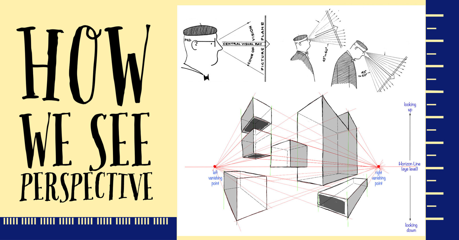 Perspective Drawing Kit - Exercises and Explanations (35 sheets)