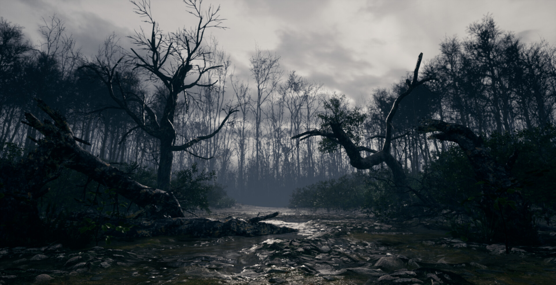 ArtStation - Dark forest environment