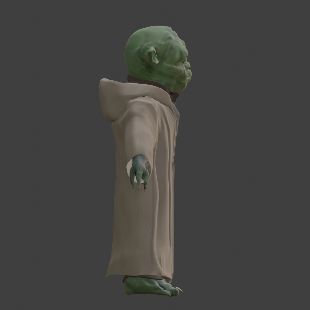 Yoda Character Model Based on The Star Wars Prequel Movies by Michael ...