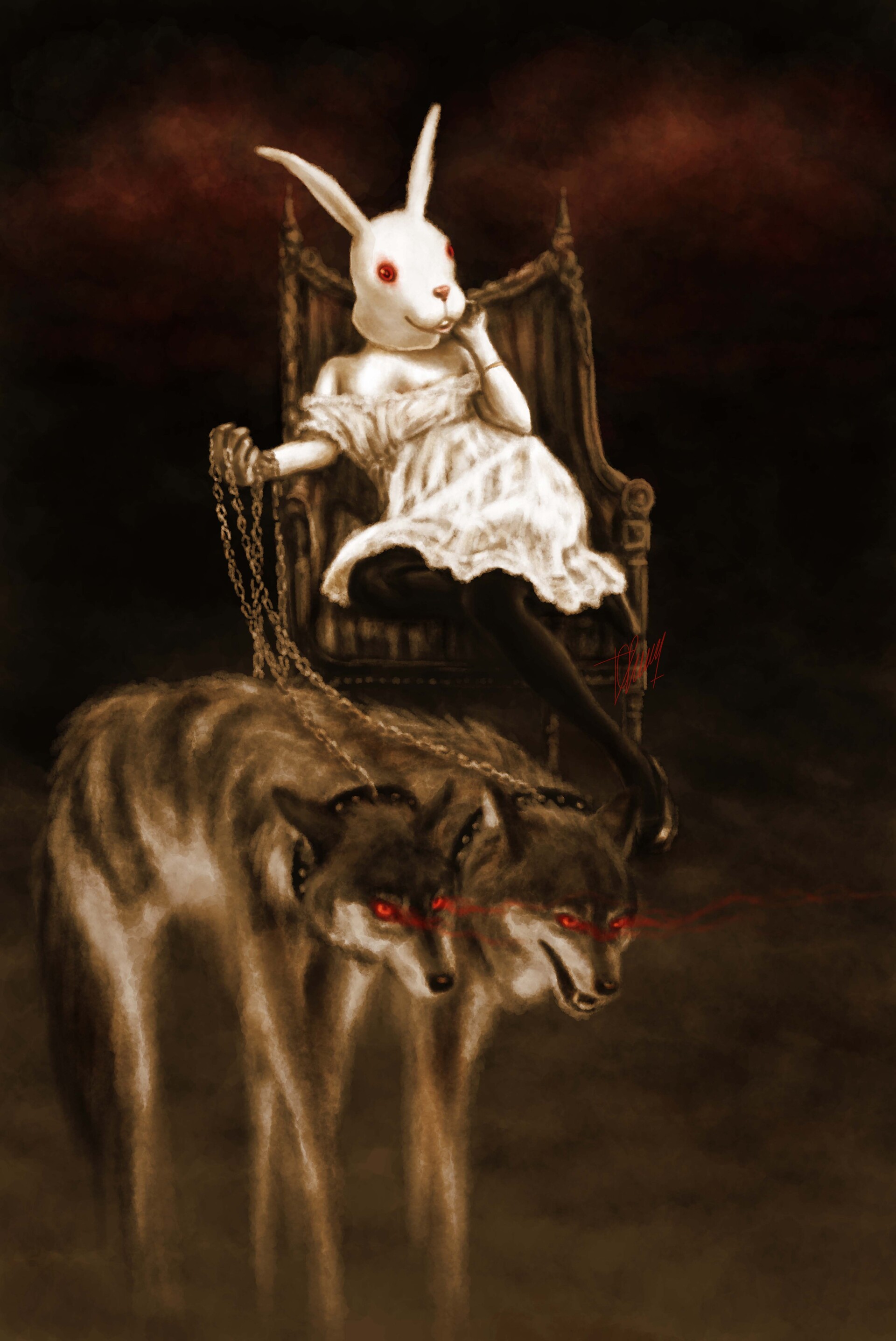 Creepy rabbit top