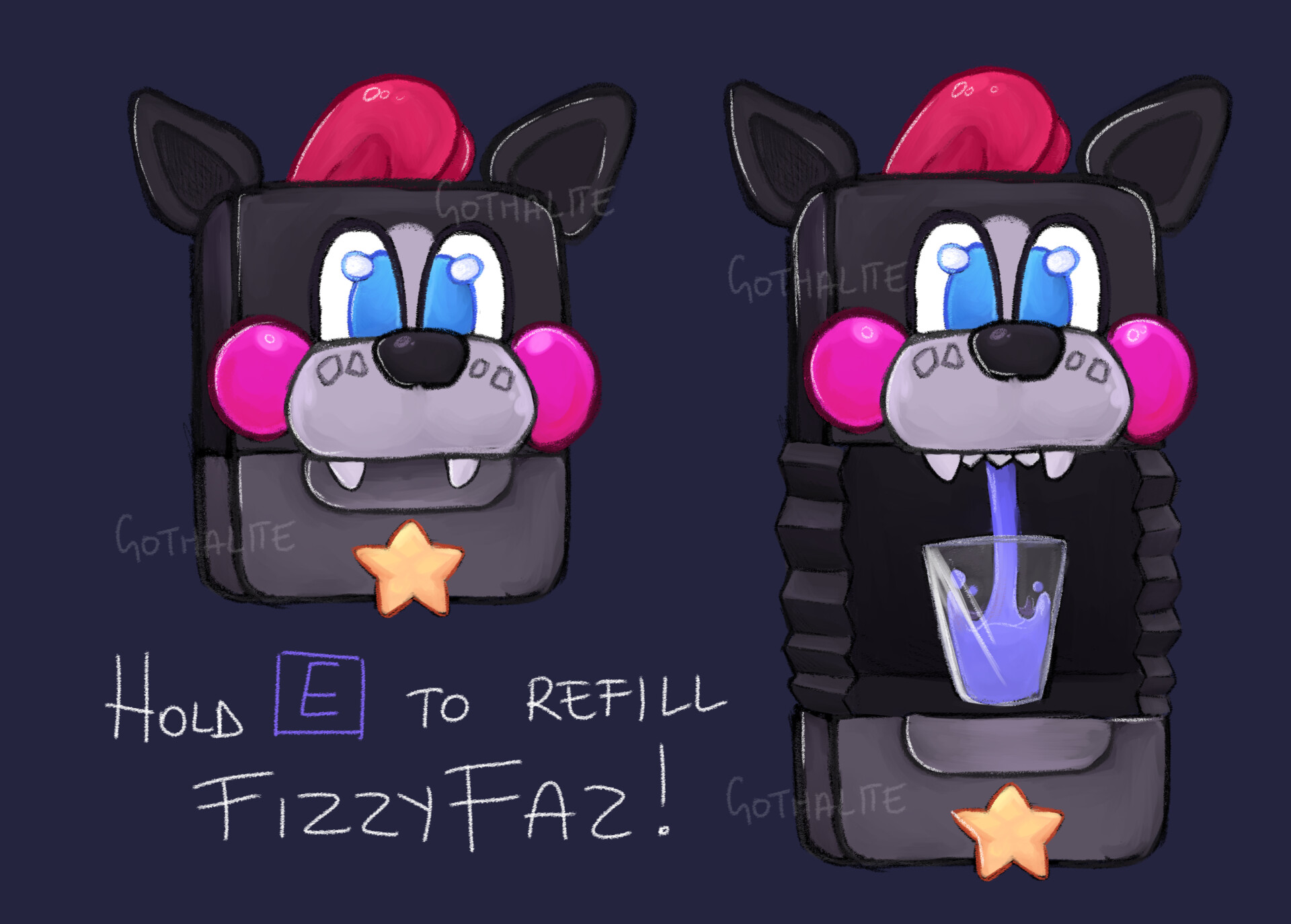 ArtStation FNAF SB based Soda machine concept