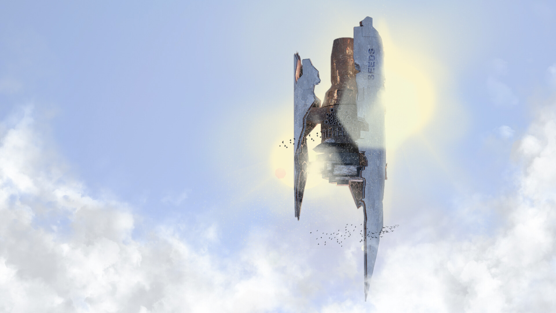 ArtStation - Trigun: 20-21 Flying ship Out of time