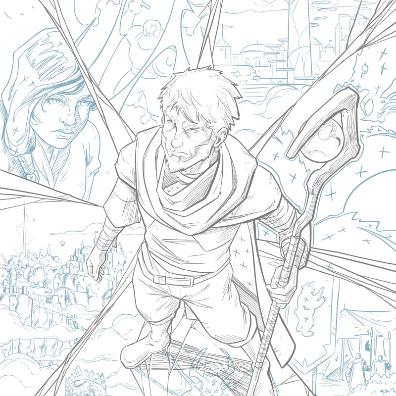 Legends of the Realm: The Floated Dream - Comic Cover Pencils