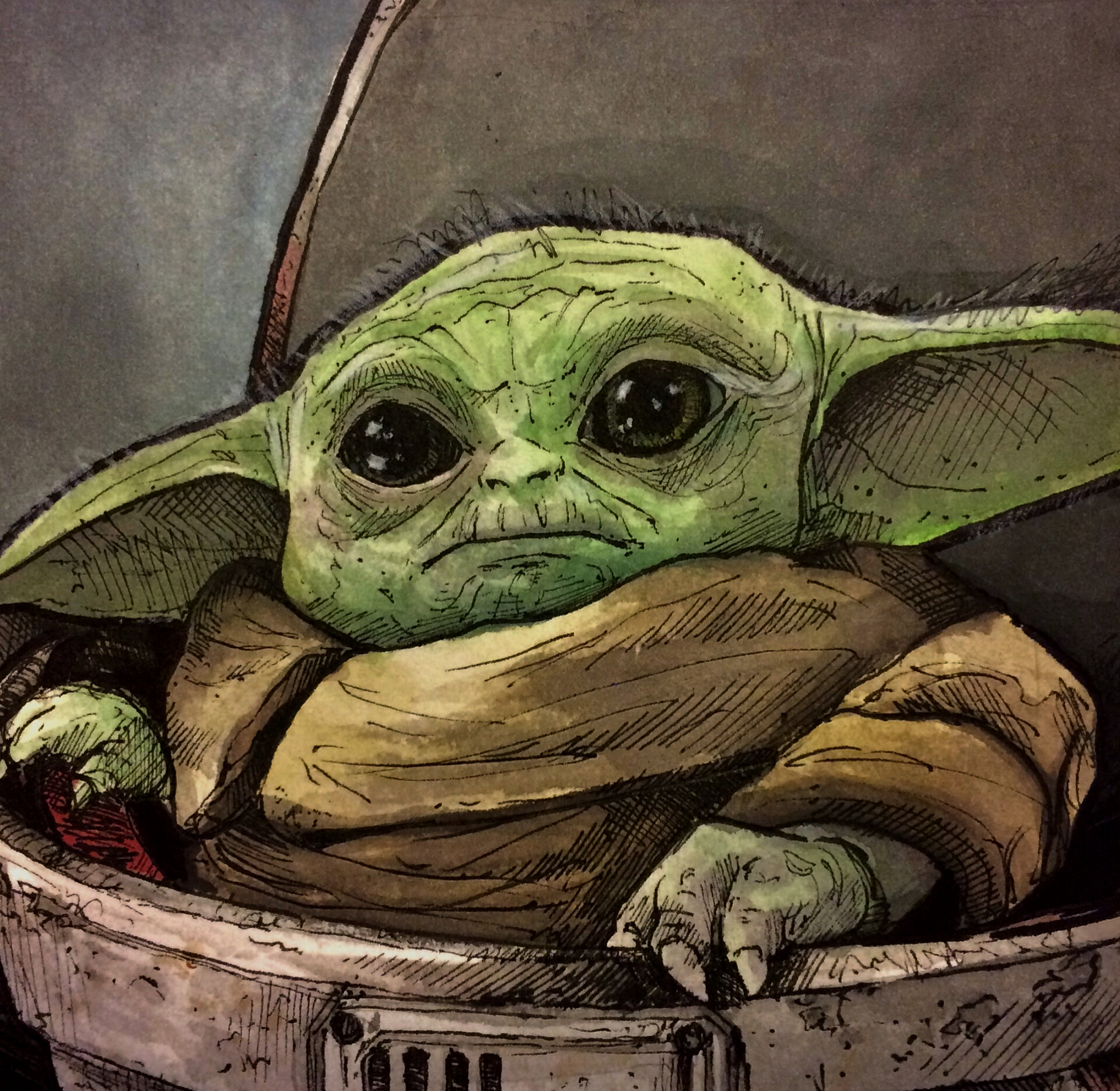 ArtStation - Baby Yoda (Fan Art)