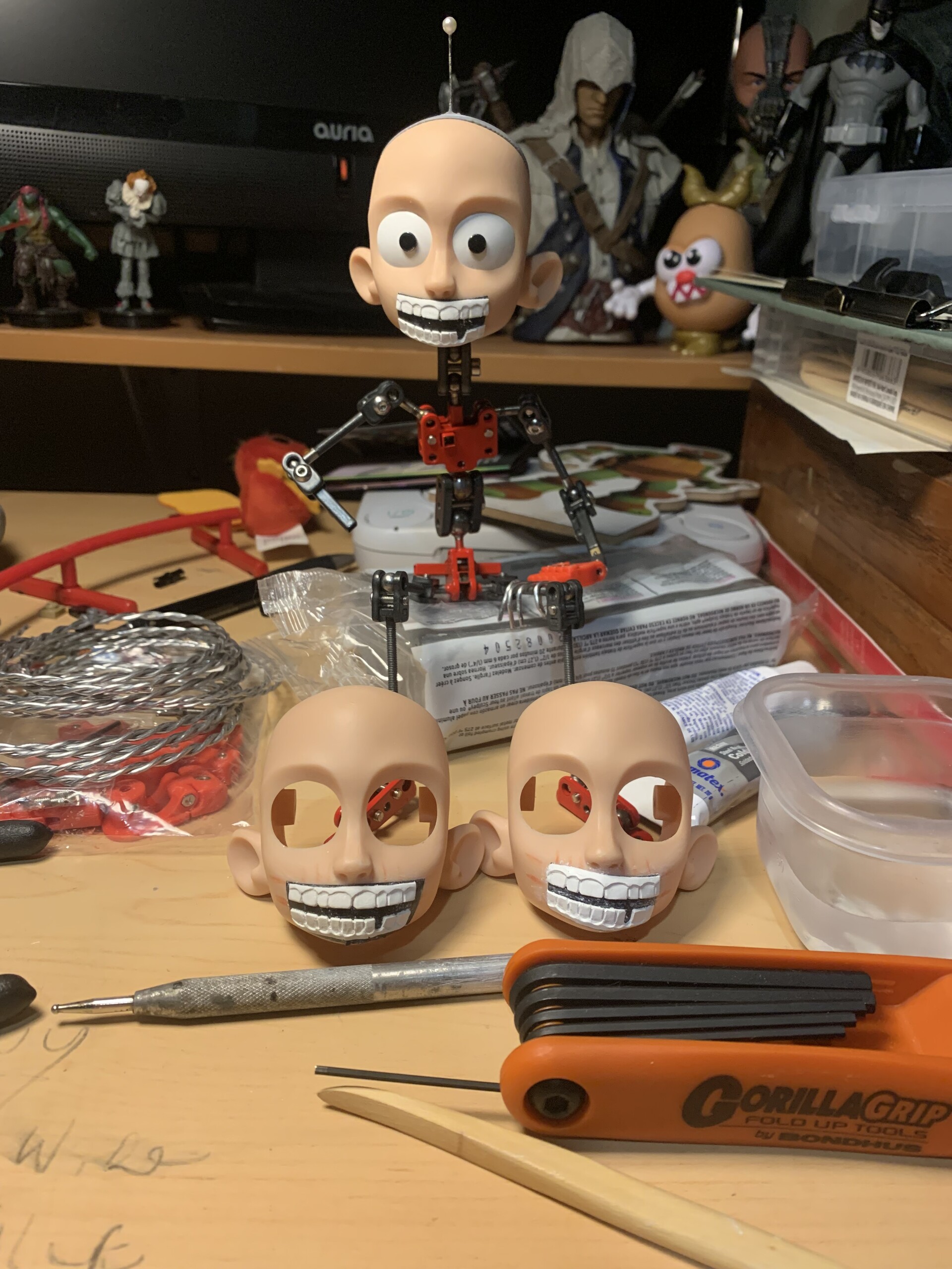 Scott Atkinson Building Mouth Plates for a New Puppet