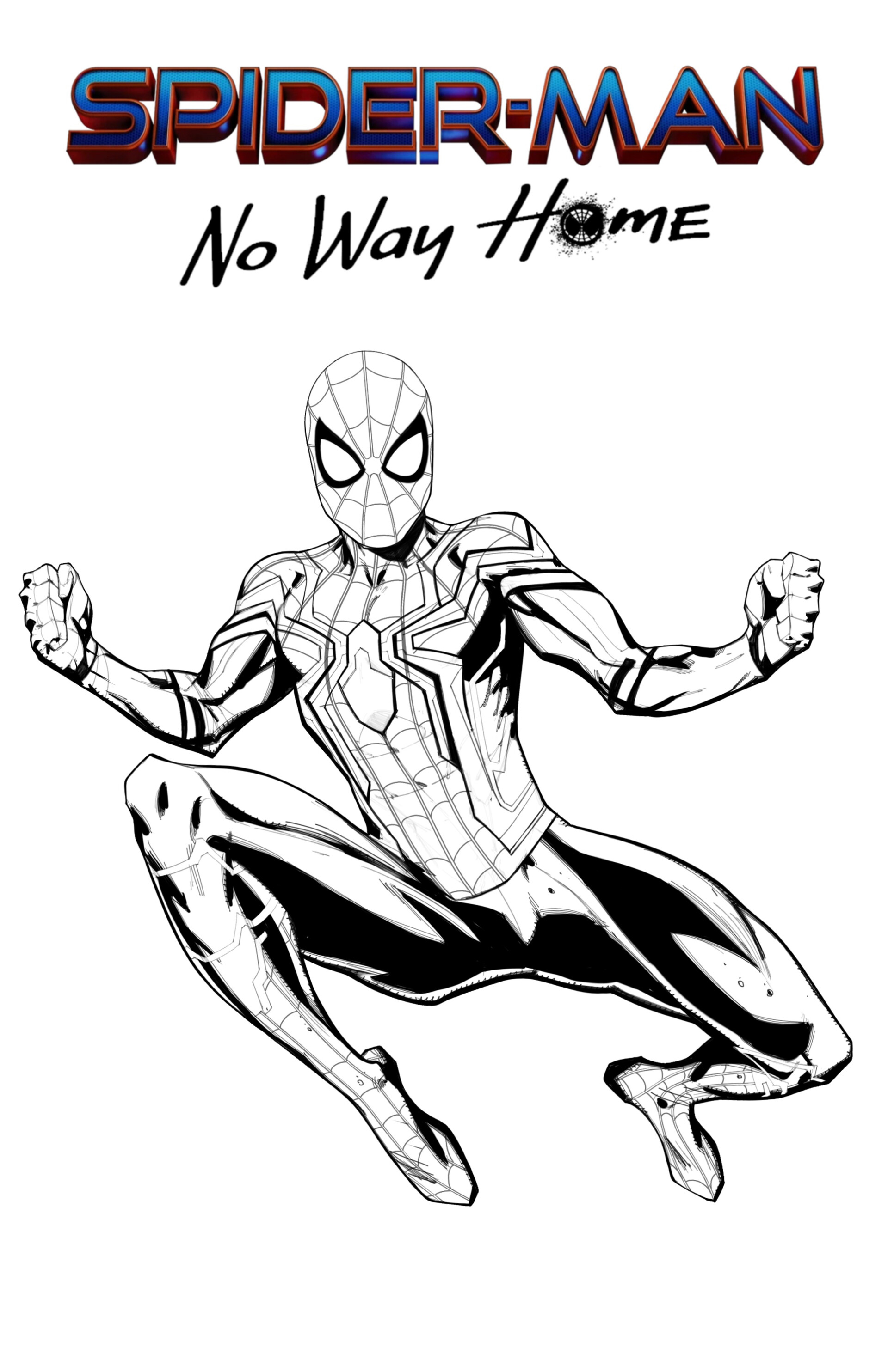 67 Collection Spider Man No Way Home Colouring Pages  Latest Free