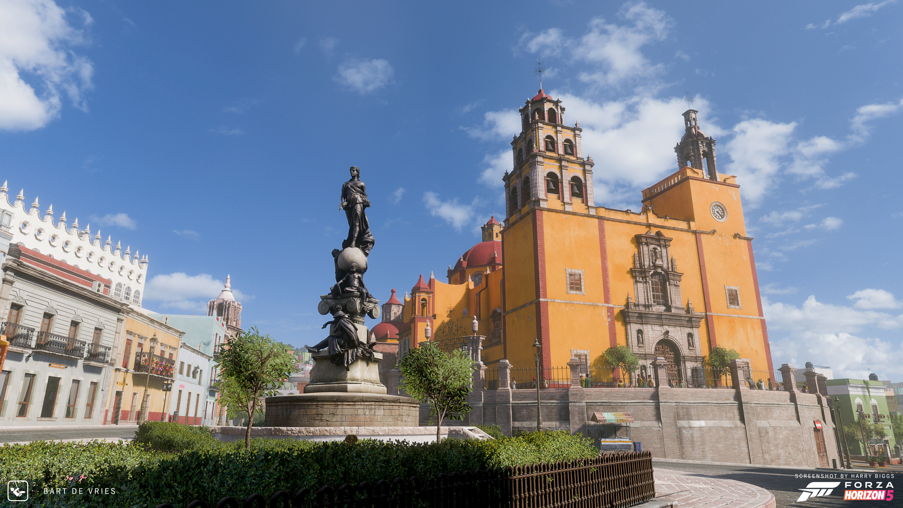 I was responsible for the center statue and the base.