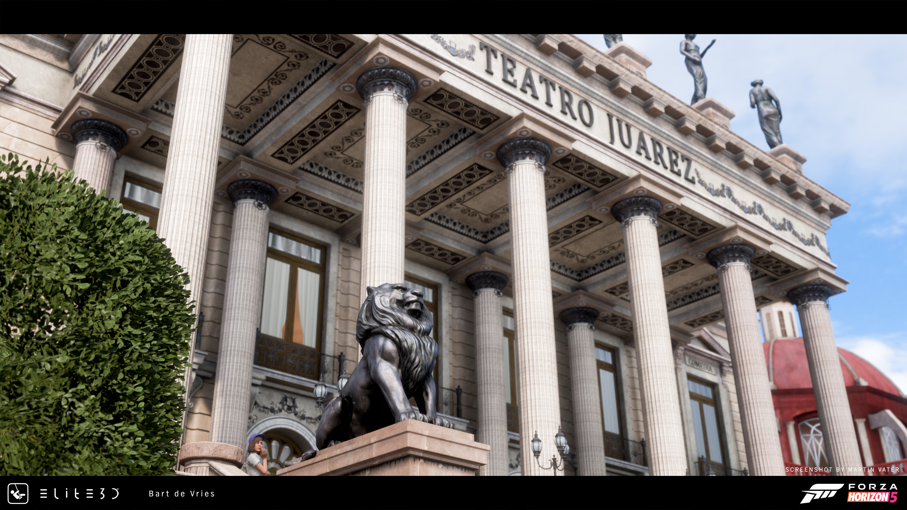 I was responsible for the Lion and Lady statues.
