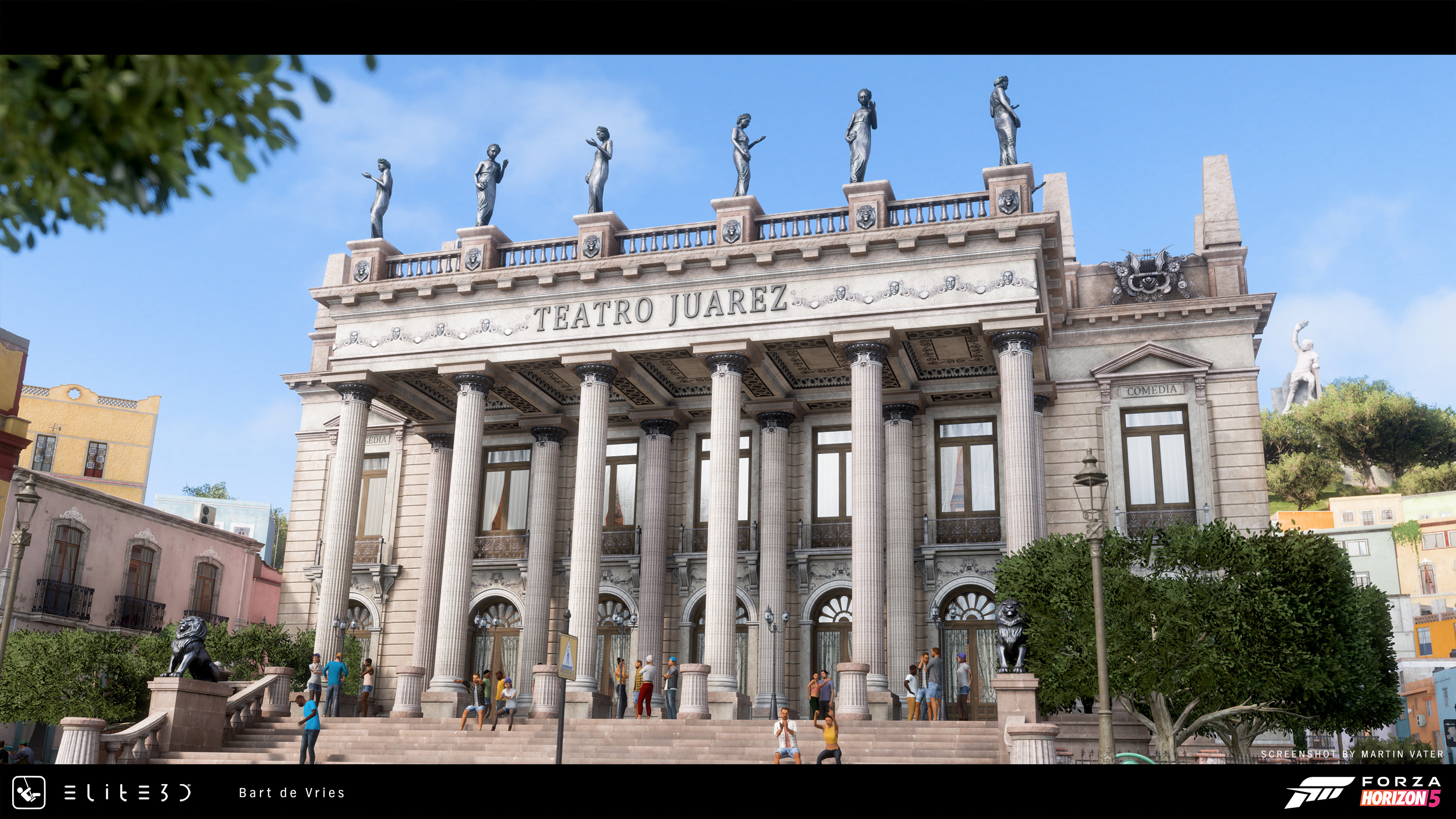 I was responsible for the Lion and Lady statues.