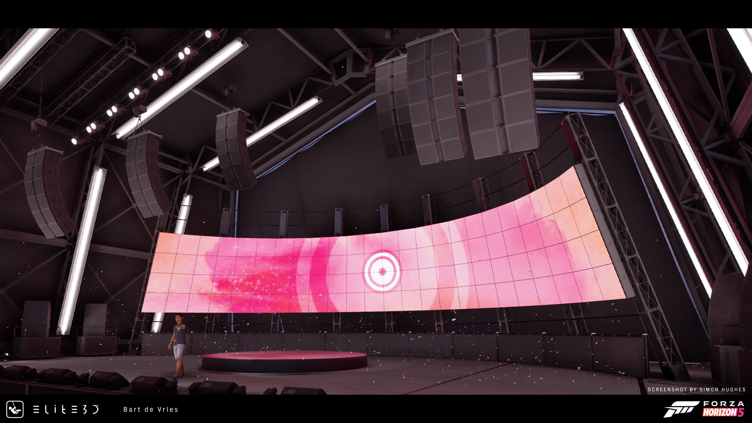 I was responsible for the speakers and lights
