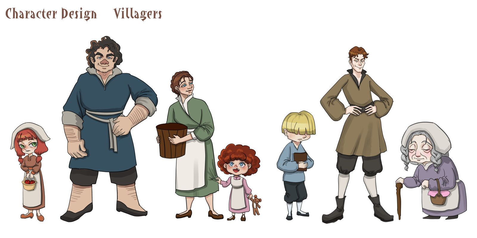 Character Design “Layla“---Villagers