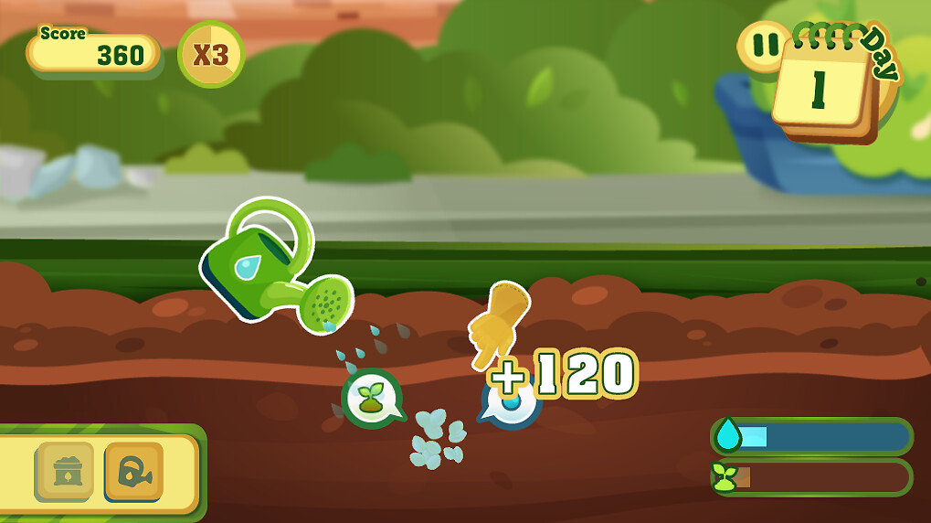 watering minigame