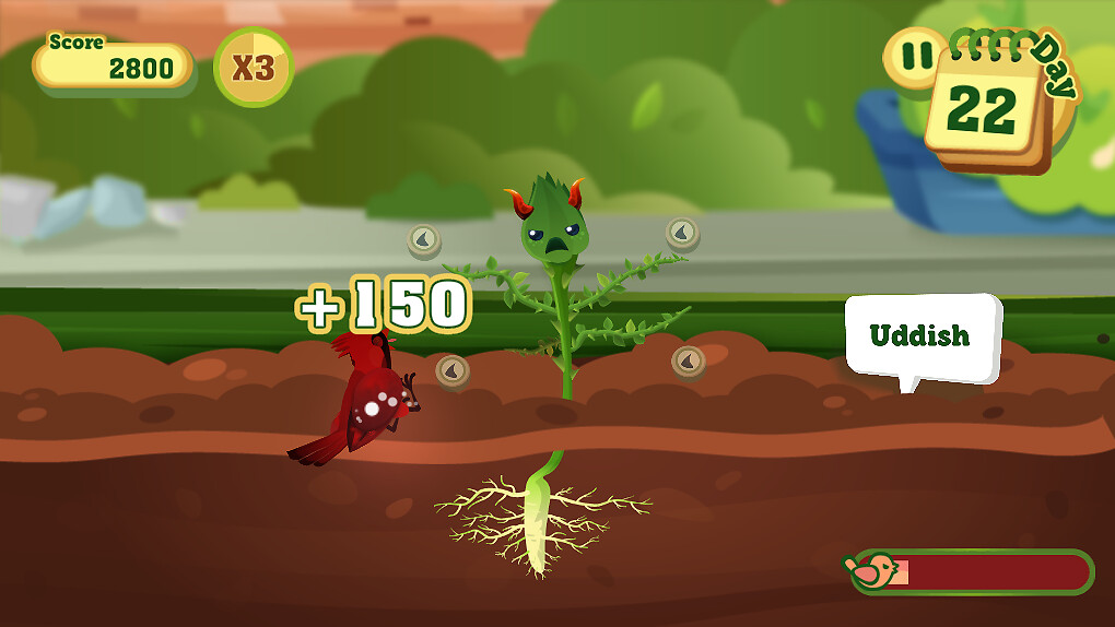 a minigame about putting those prickles in good use.