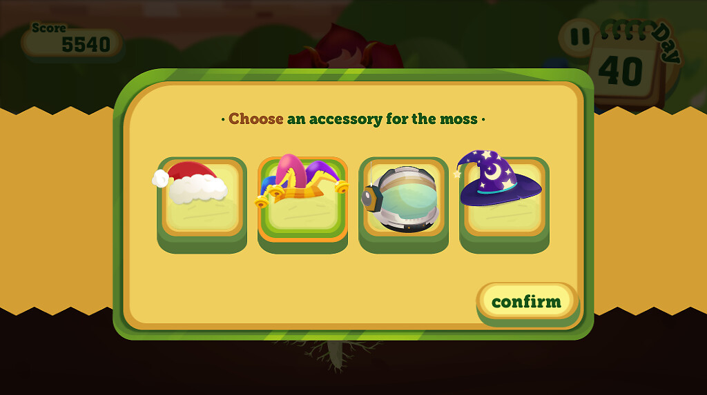 hat accesories for the moss!