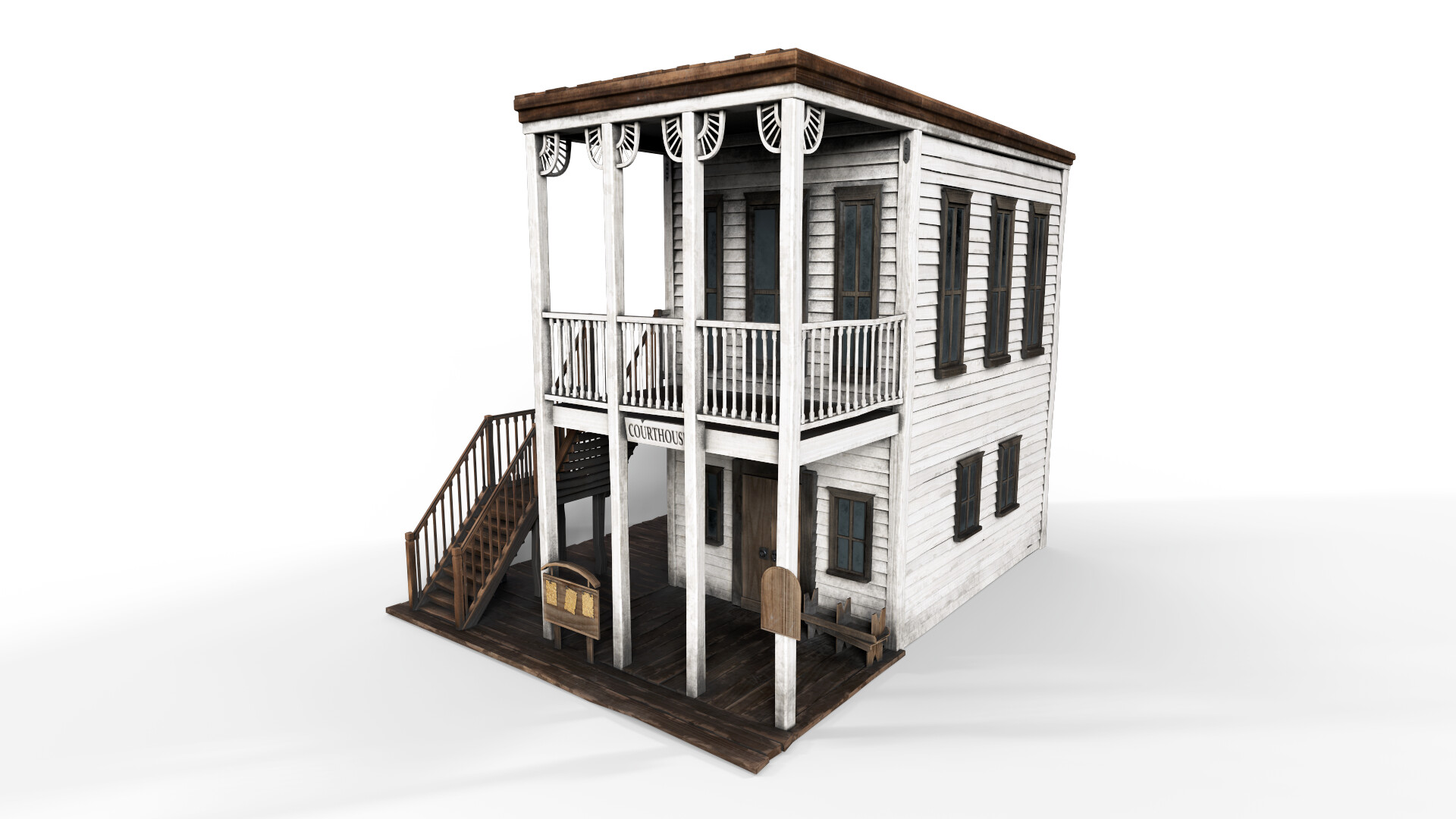 ArtStation Wild West Courthouse