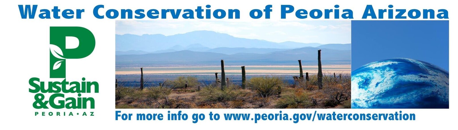 Peoria Water Conservation Banner