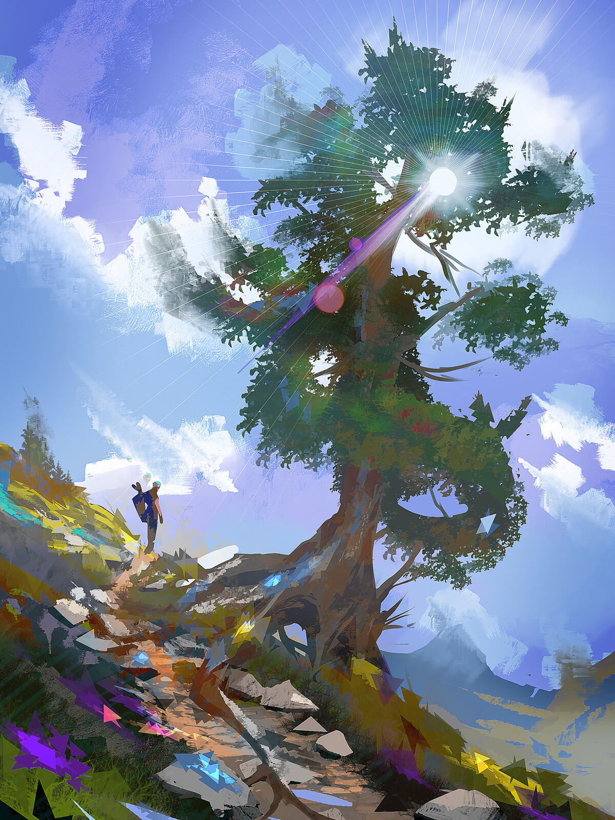 Mountain trip, the Tree