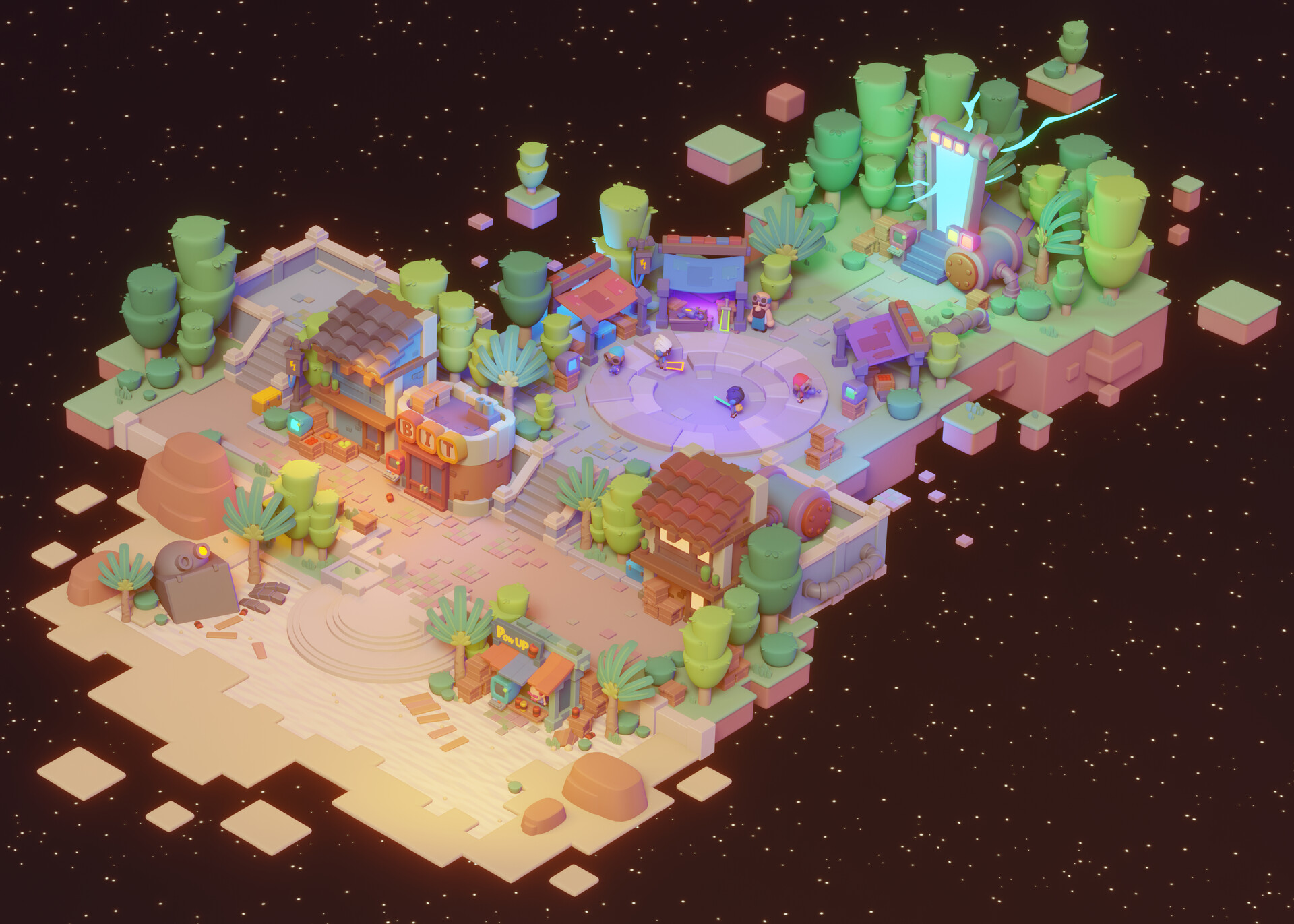 ArtStation - Rift Town