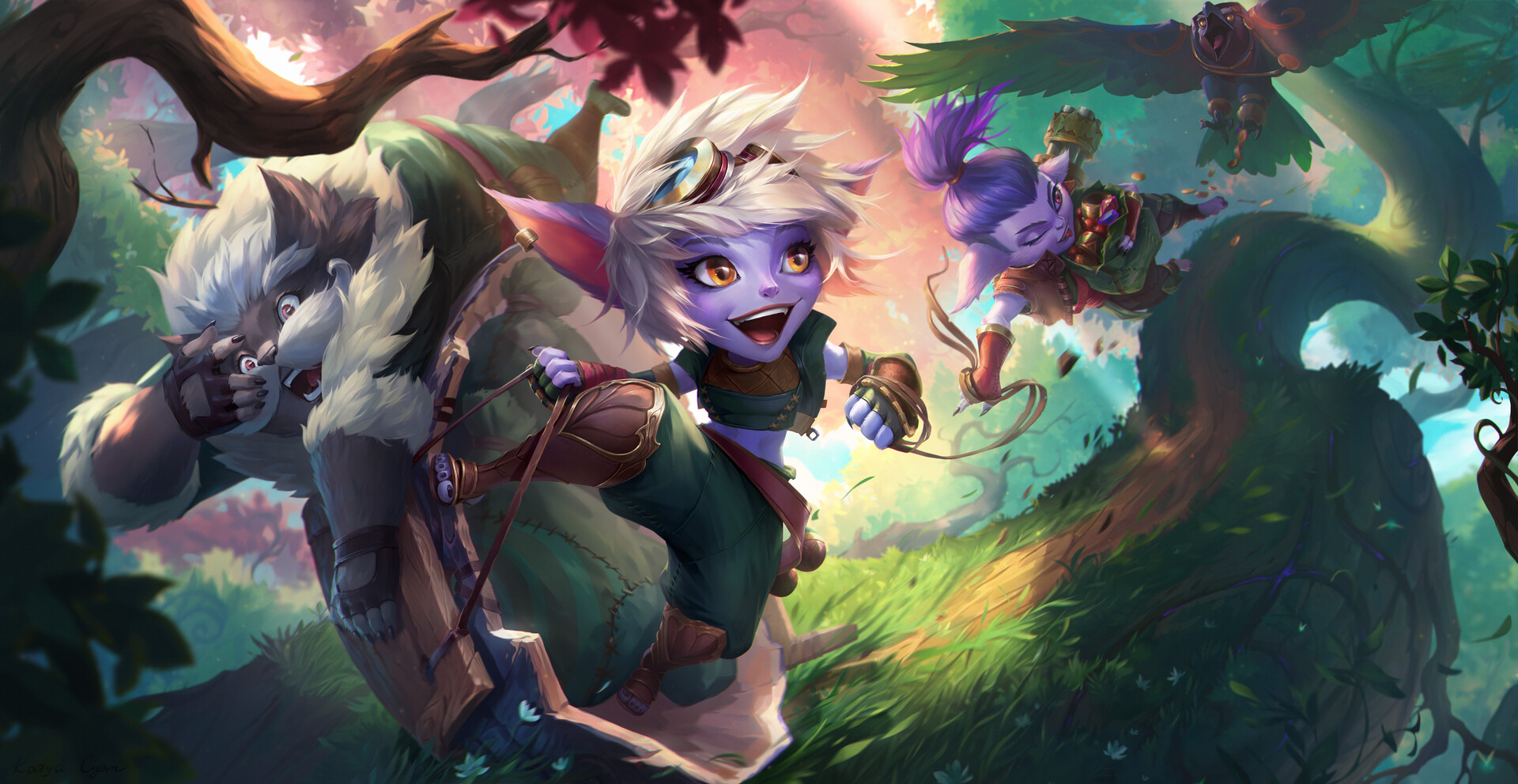 Teemo Tristana HD League Of Legends Wallpapers | HD Wallpapers | ID #102927