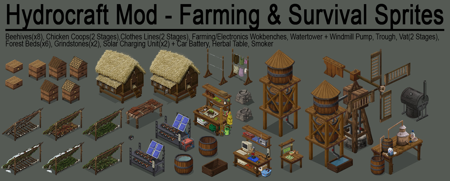 Valentine surnin hydrocraft project zomboid mod sprites