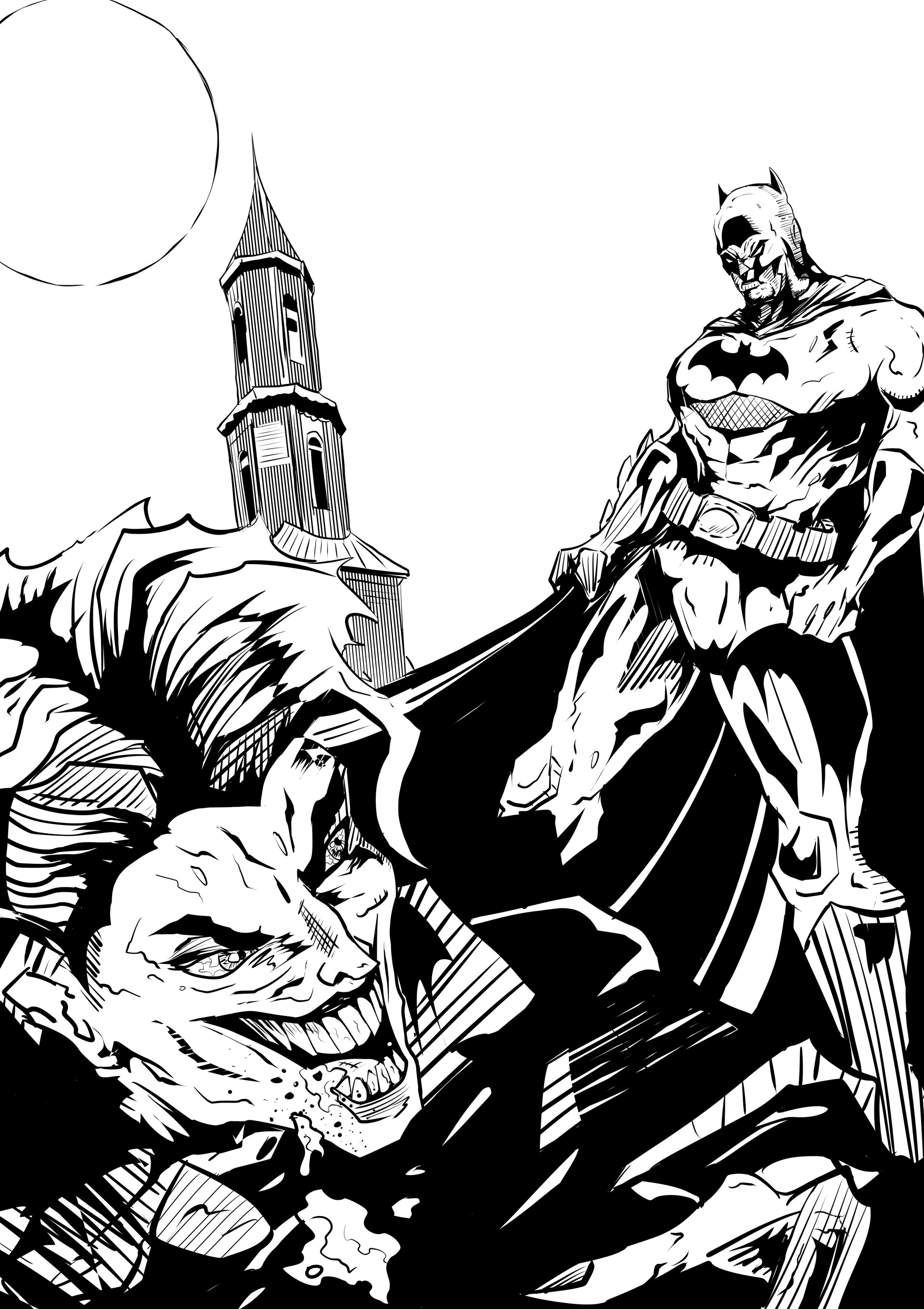 Batman Vs Joker Coloring Pages