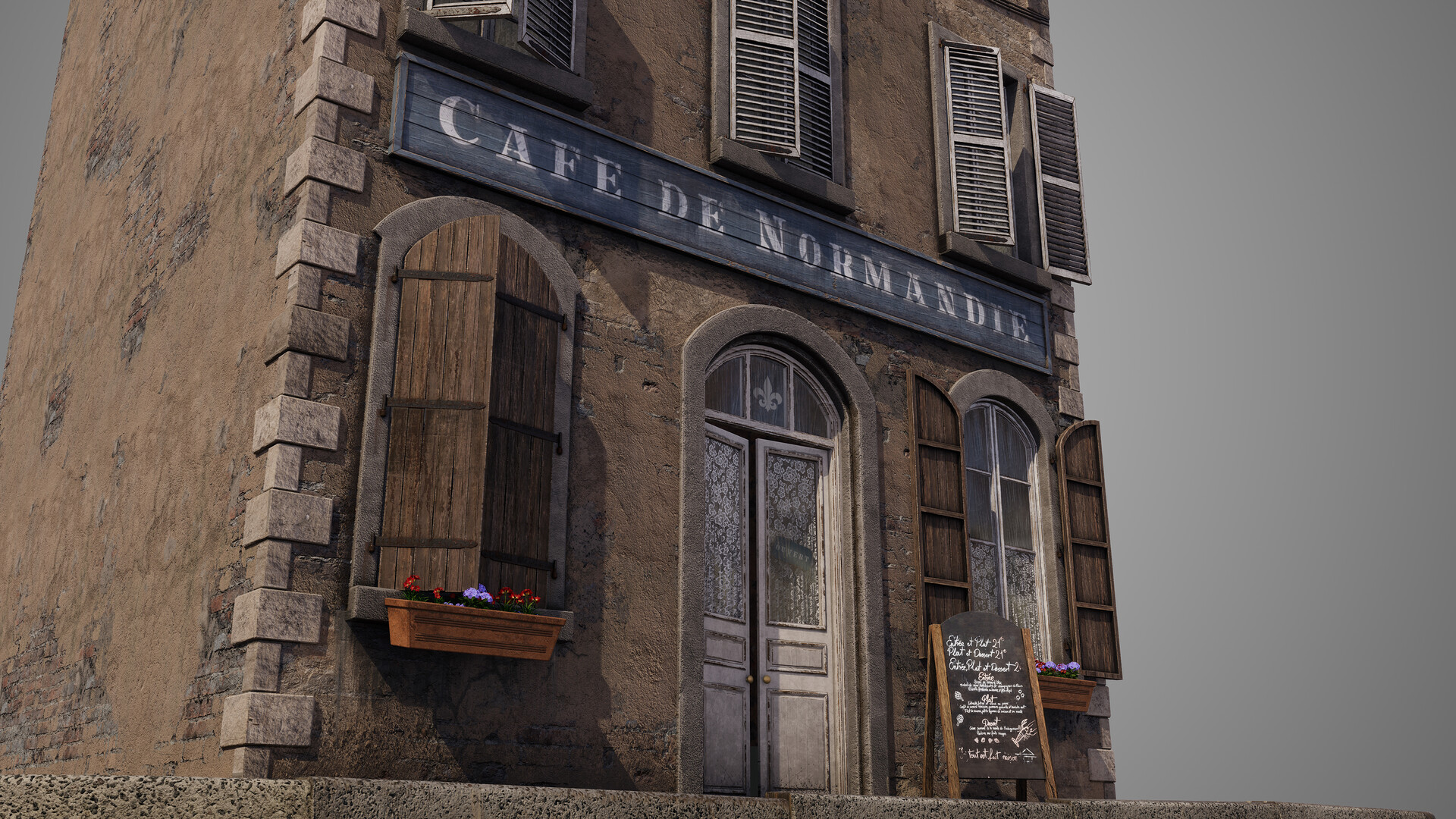 Artstation Ue4 Cafe De Normandie