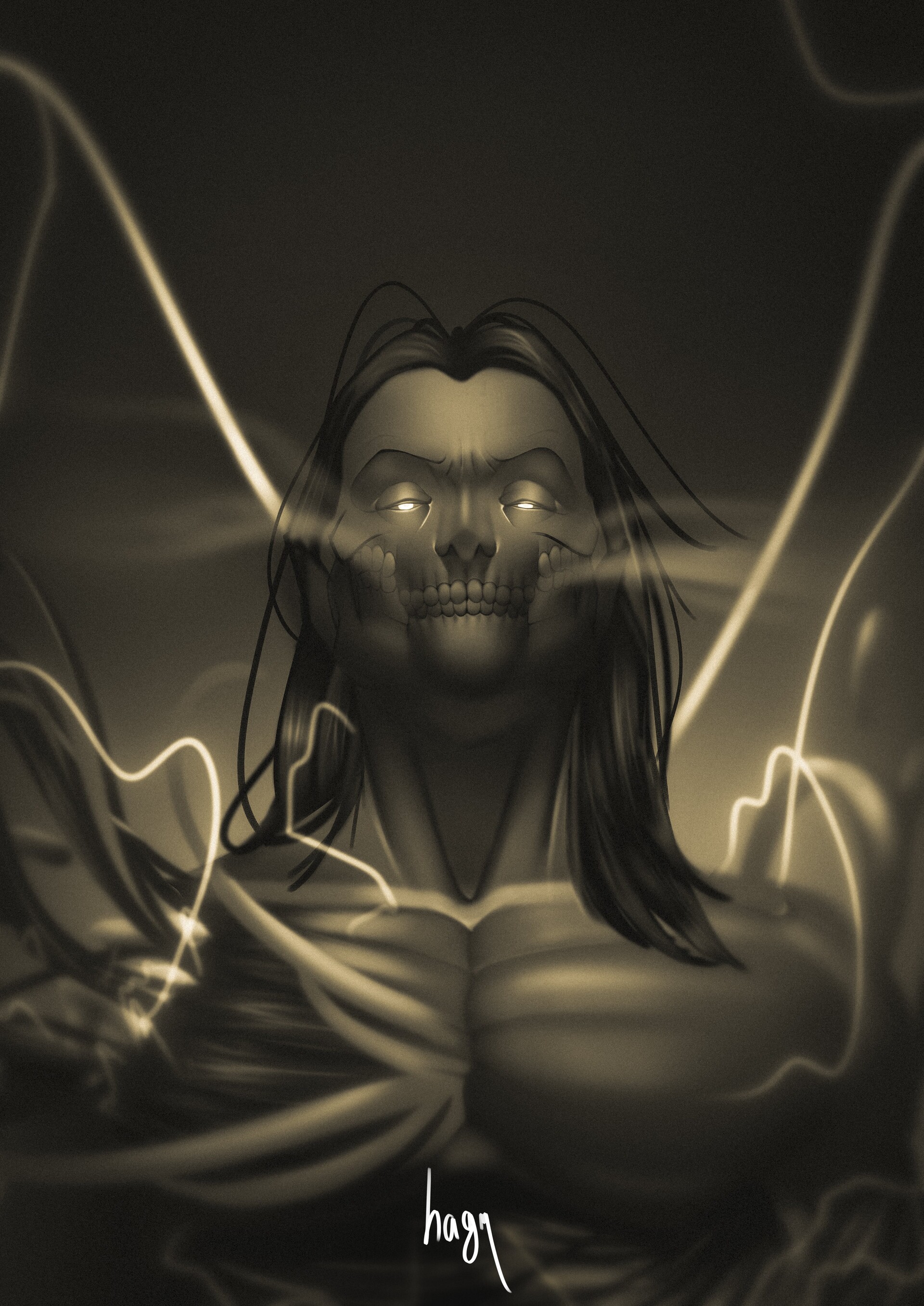 Artstation Eren Yeager The Founding Titan