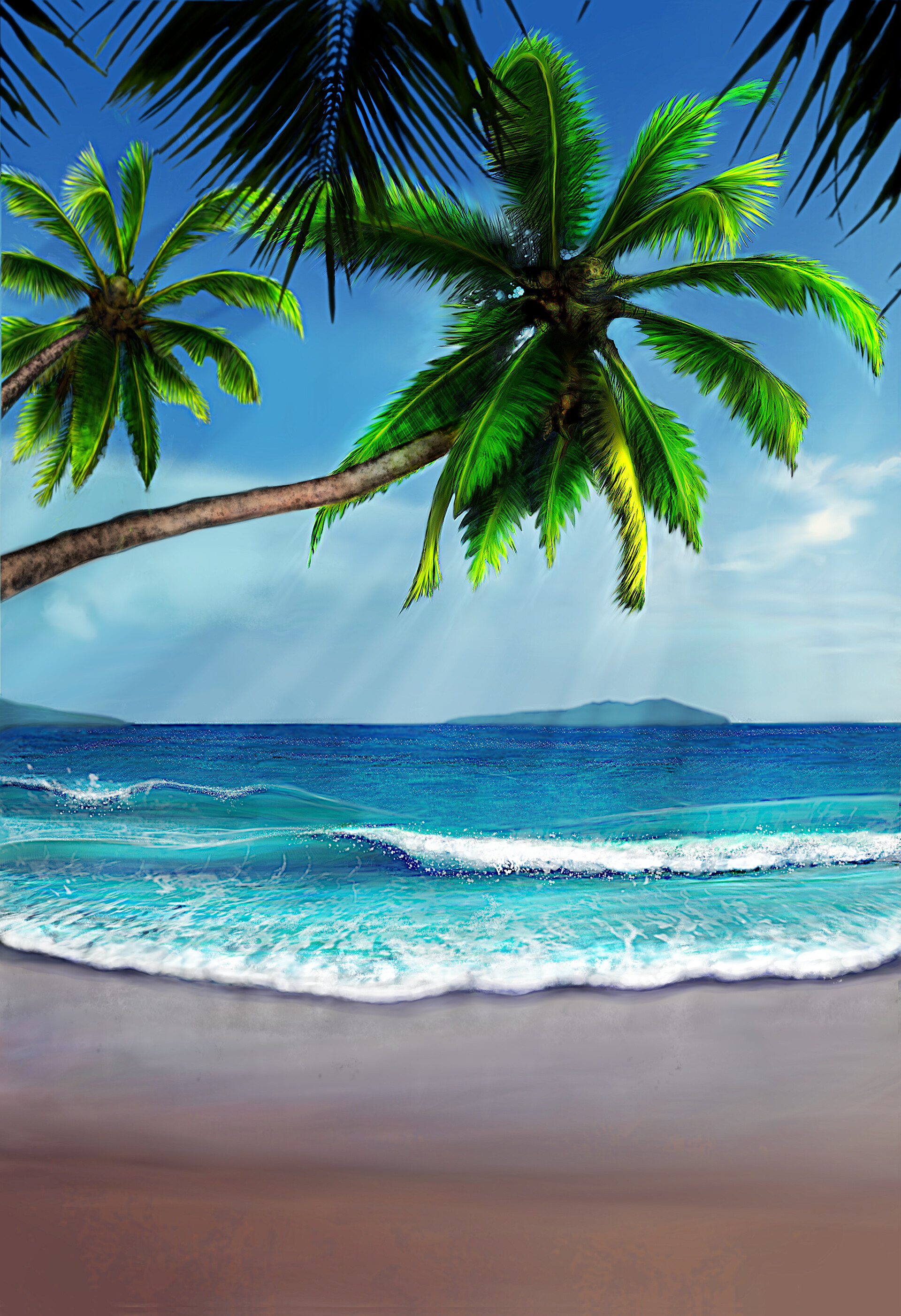 ArtStation - Caribbean Beach Landscape