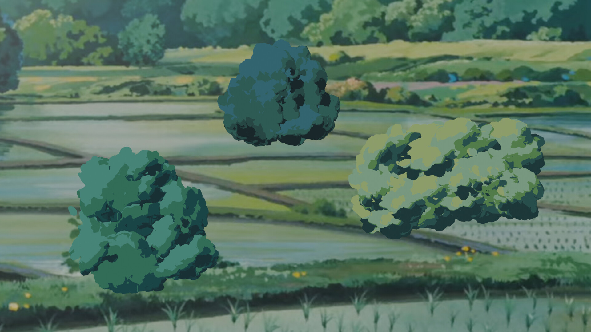 Artstation ghibli tree 3d study