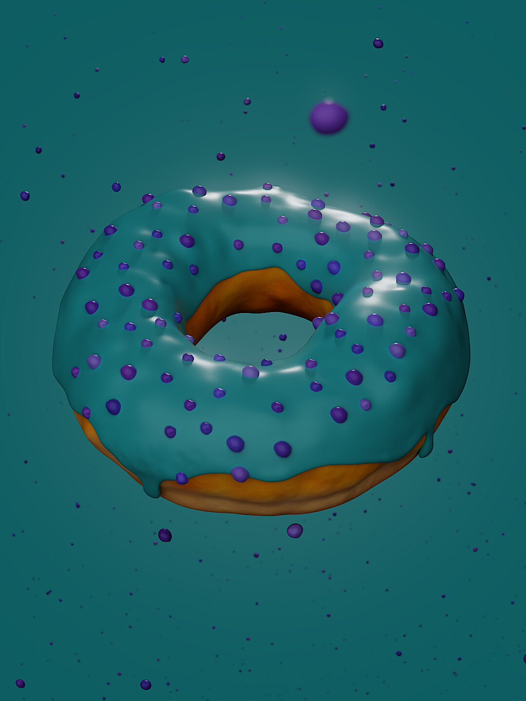 ArtStation Sprinkle Donut Render