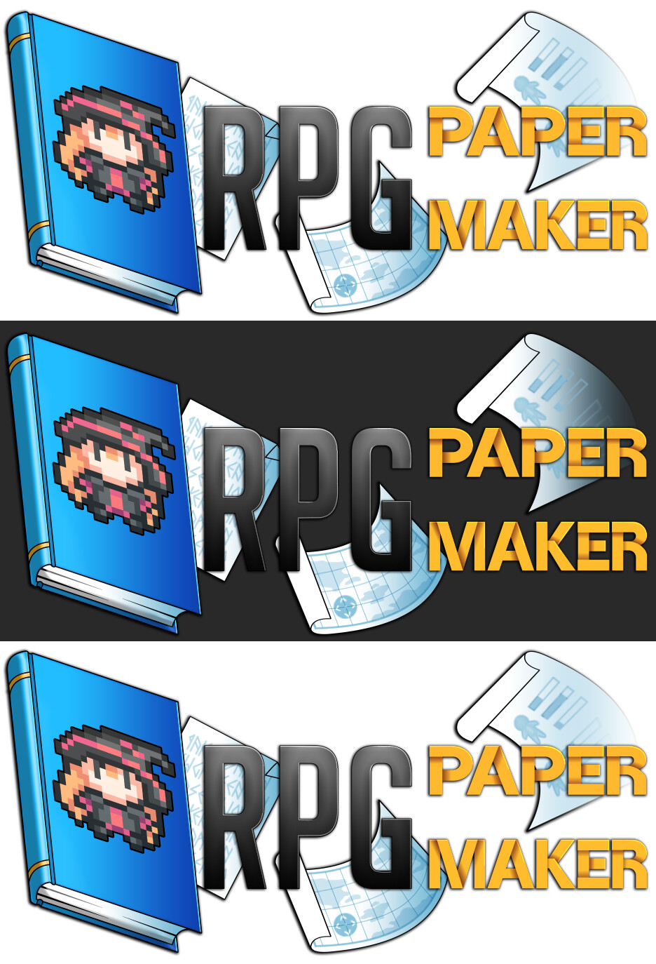 Amysaurus Pixel Art, Illustration RPG Paper Maker logo