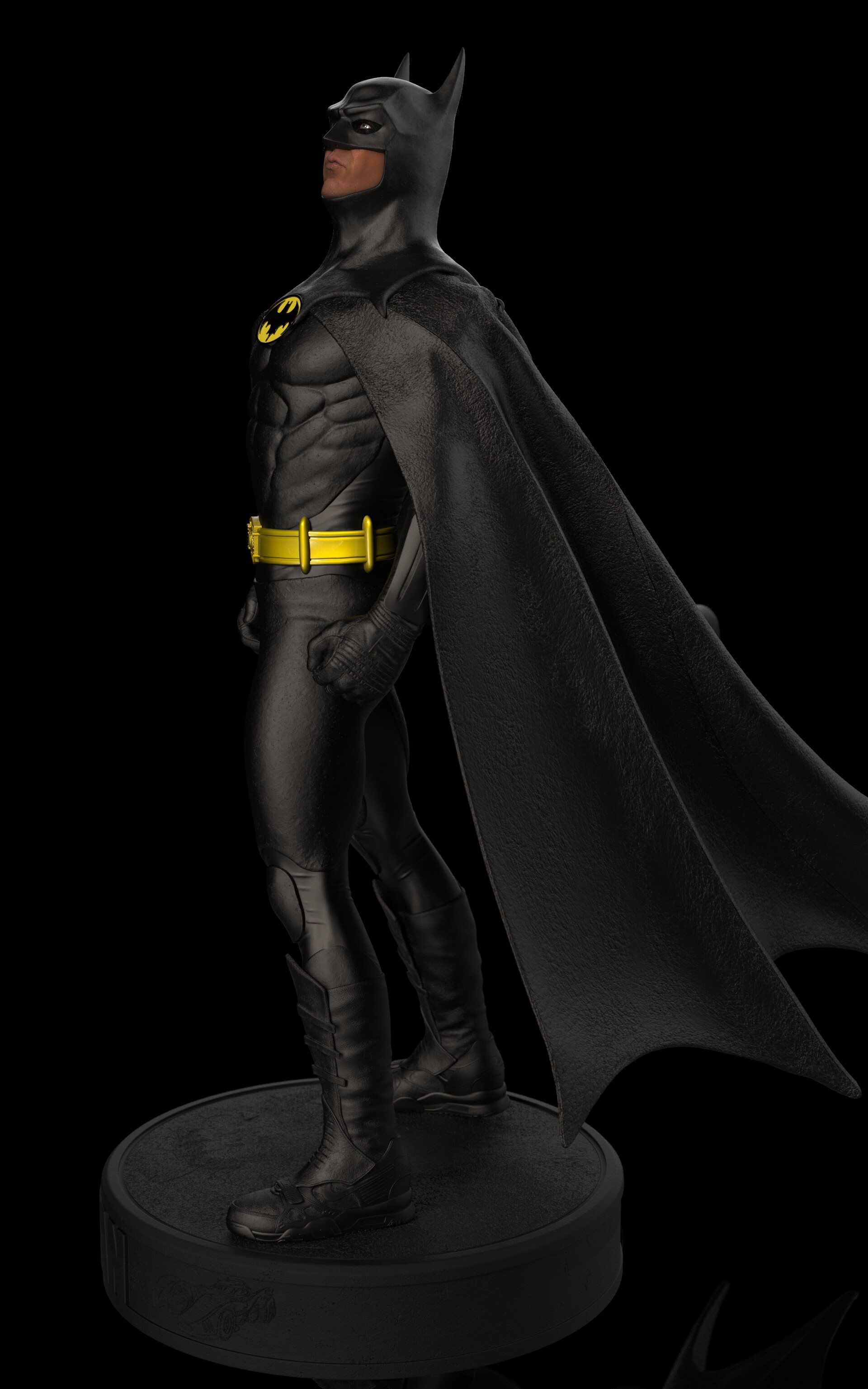 ArtStation - Batman 1989 statue with switchout Batman Returns head.