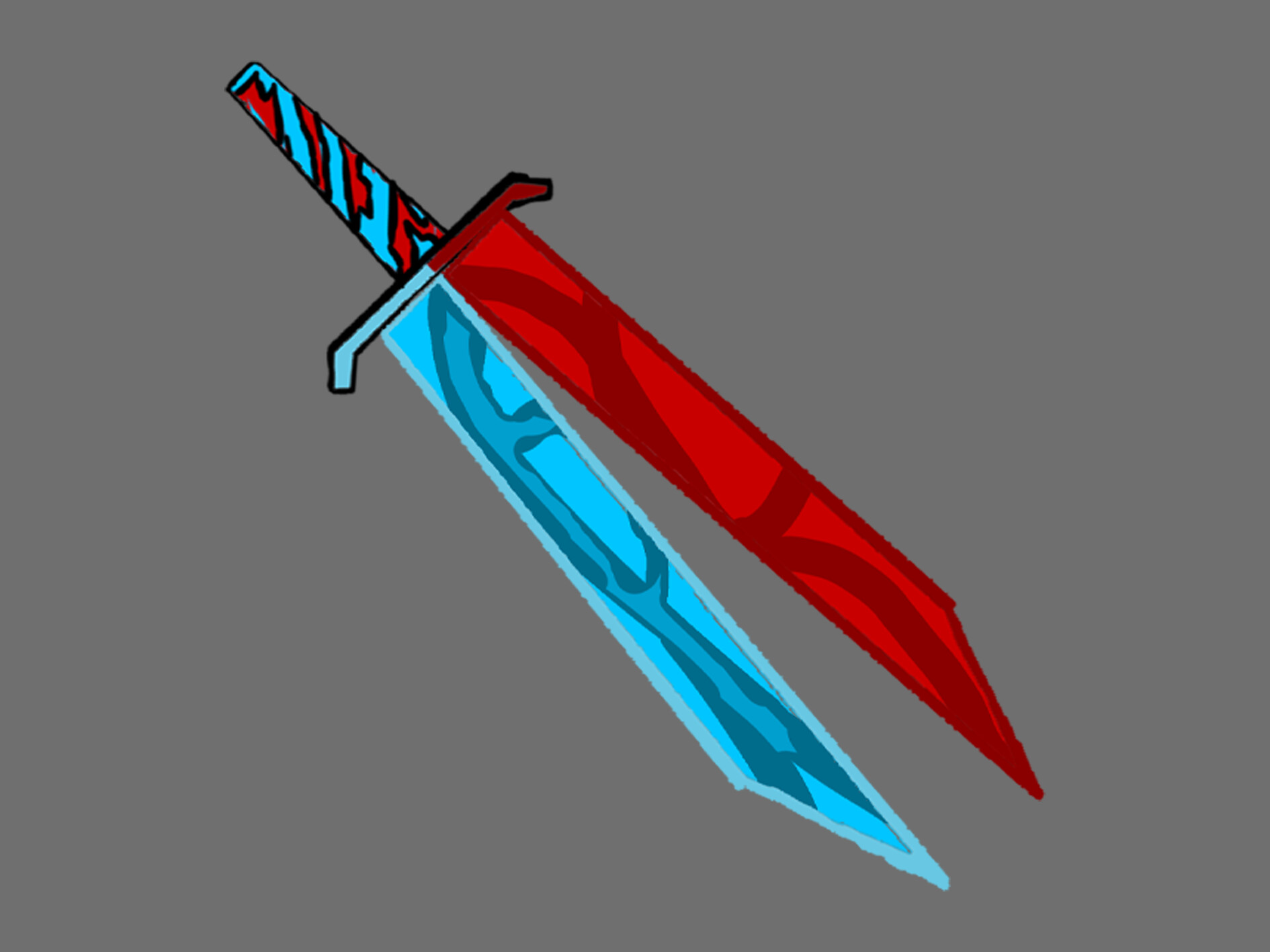 ArtStation Flame and water Sword