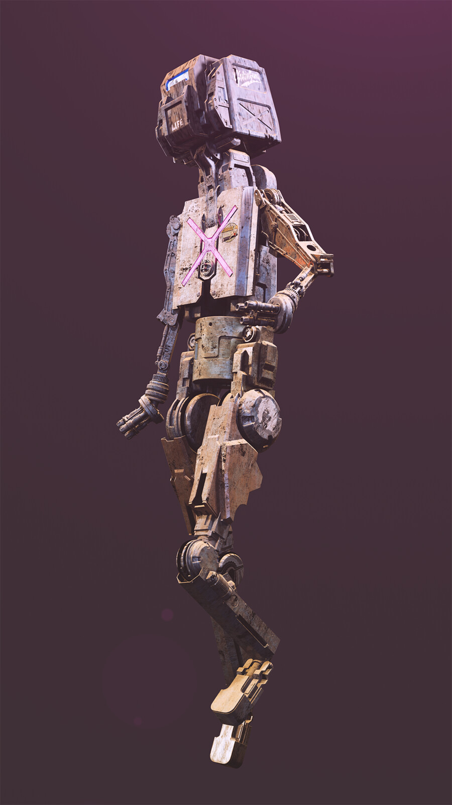 District Robot - Sci-Fi Character Exploration