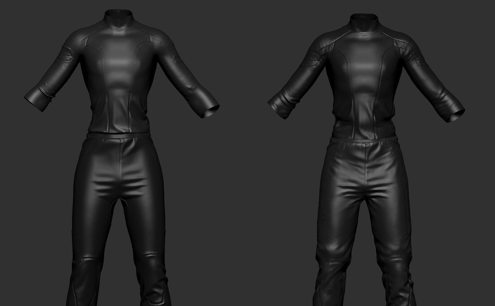left marvelous / right resculpting in zbrush