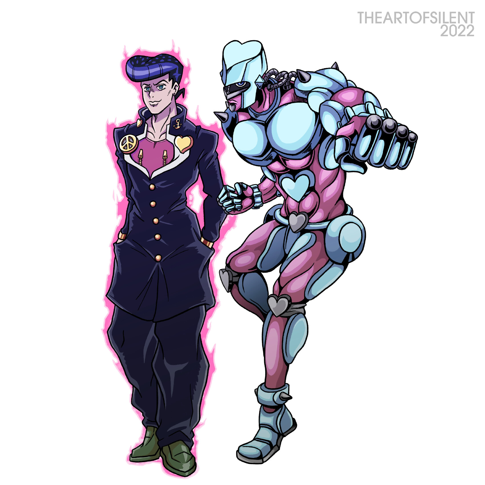 ArtStation - Josuke and Crazy Diamond